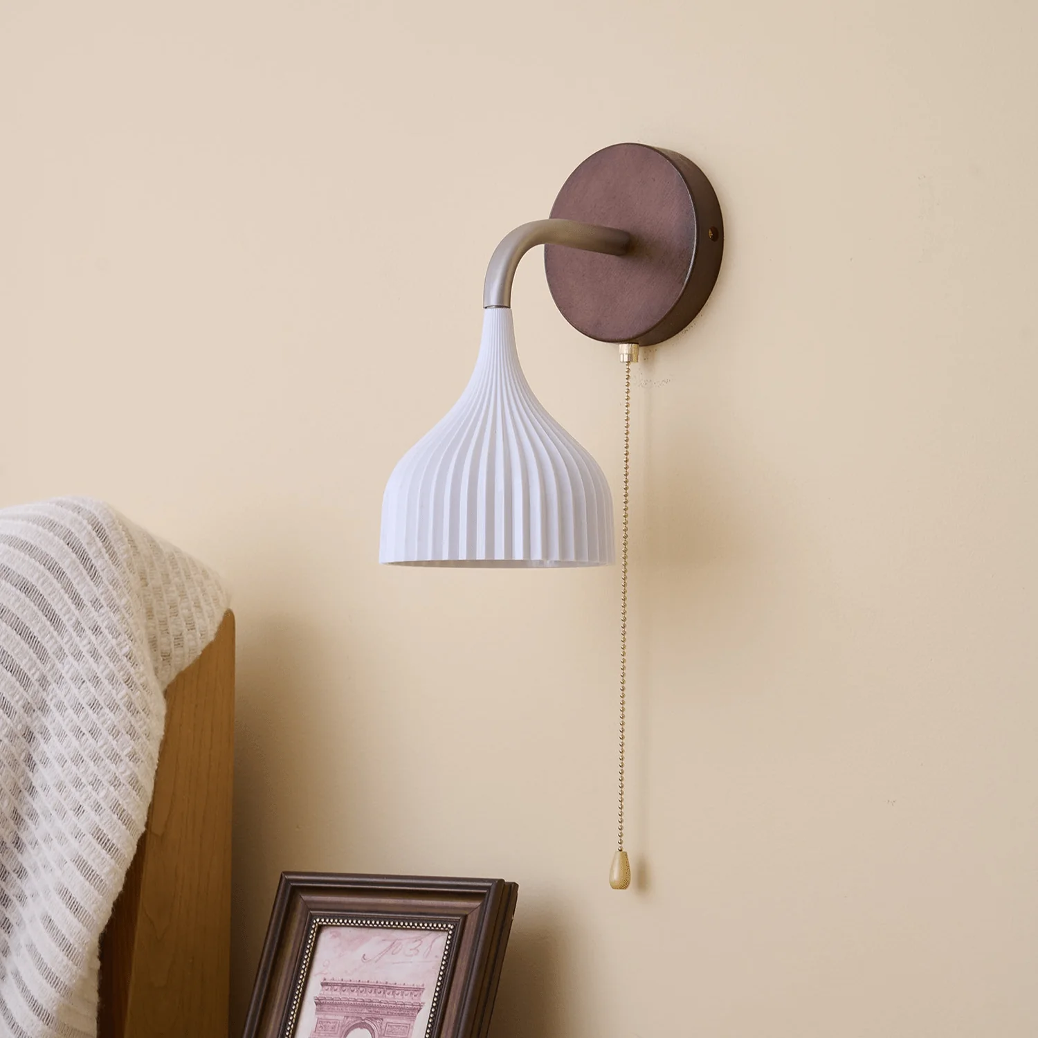 Cimararae Elegance Classic Wood Wall Lamp - Image 59