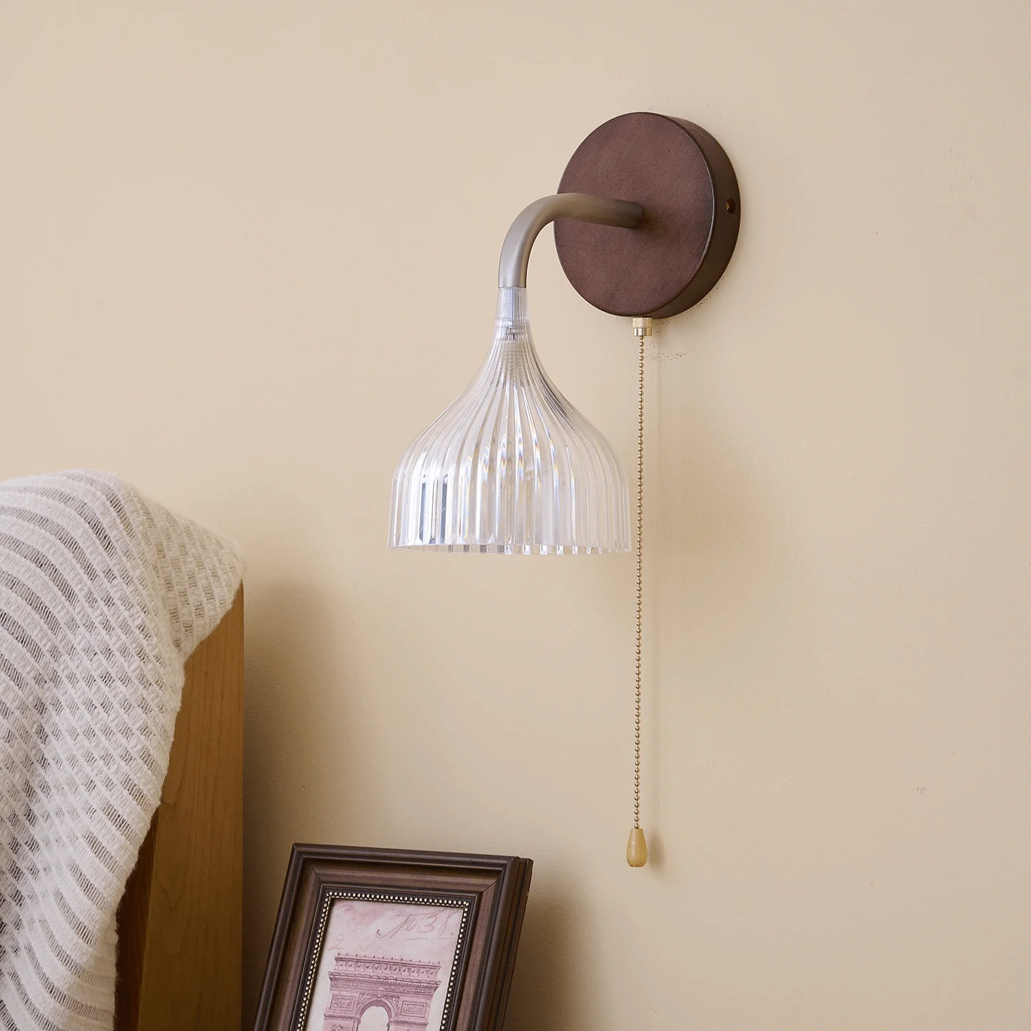 Cimararae Elegance Classic Wood Wall Lamp - Image 60