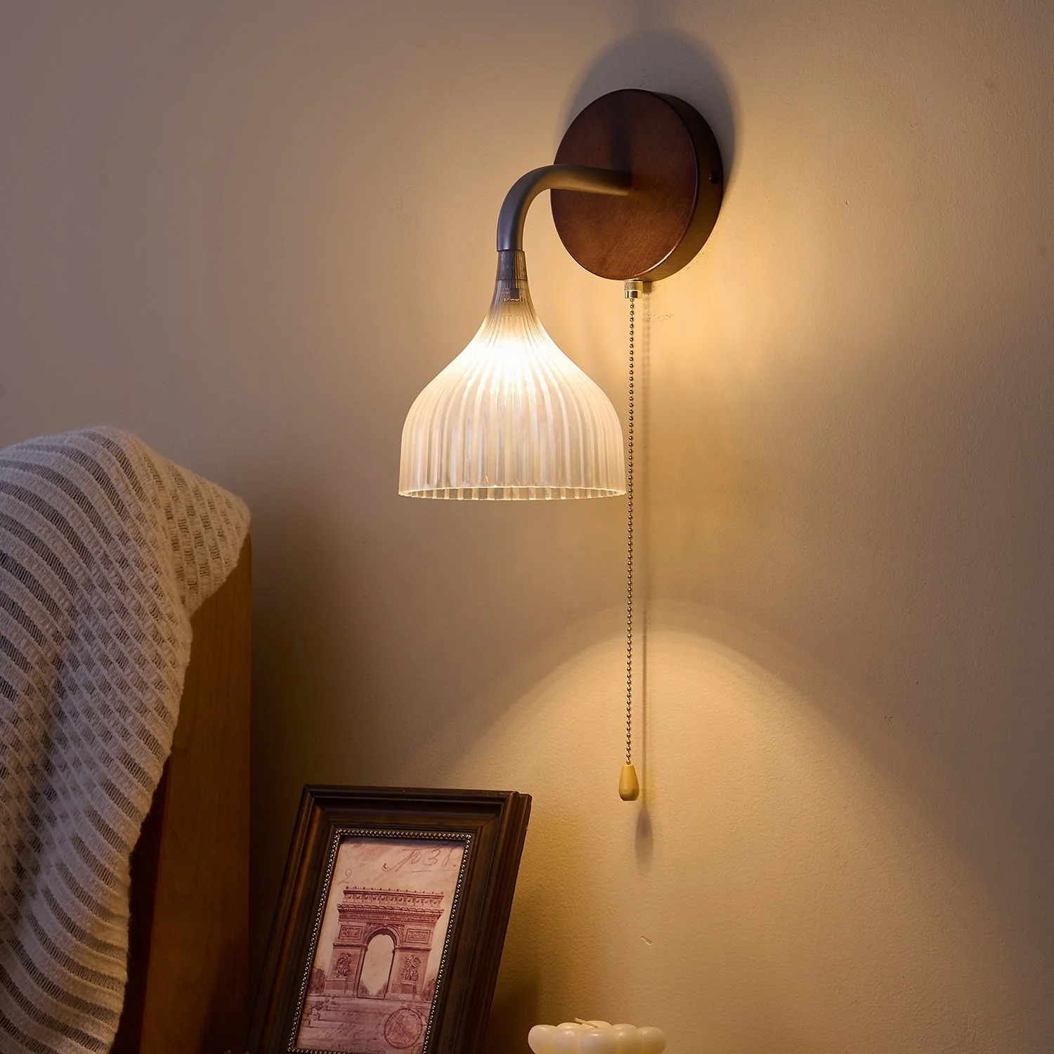 Cimararae Elegance Classic Wood Wall Lamp - Image 63