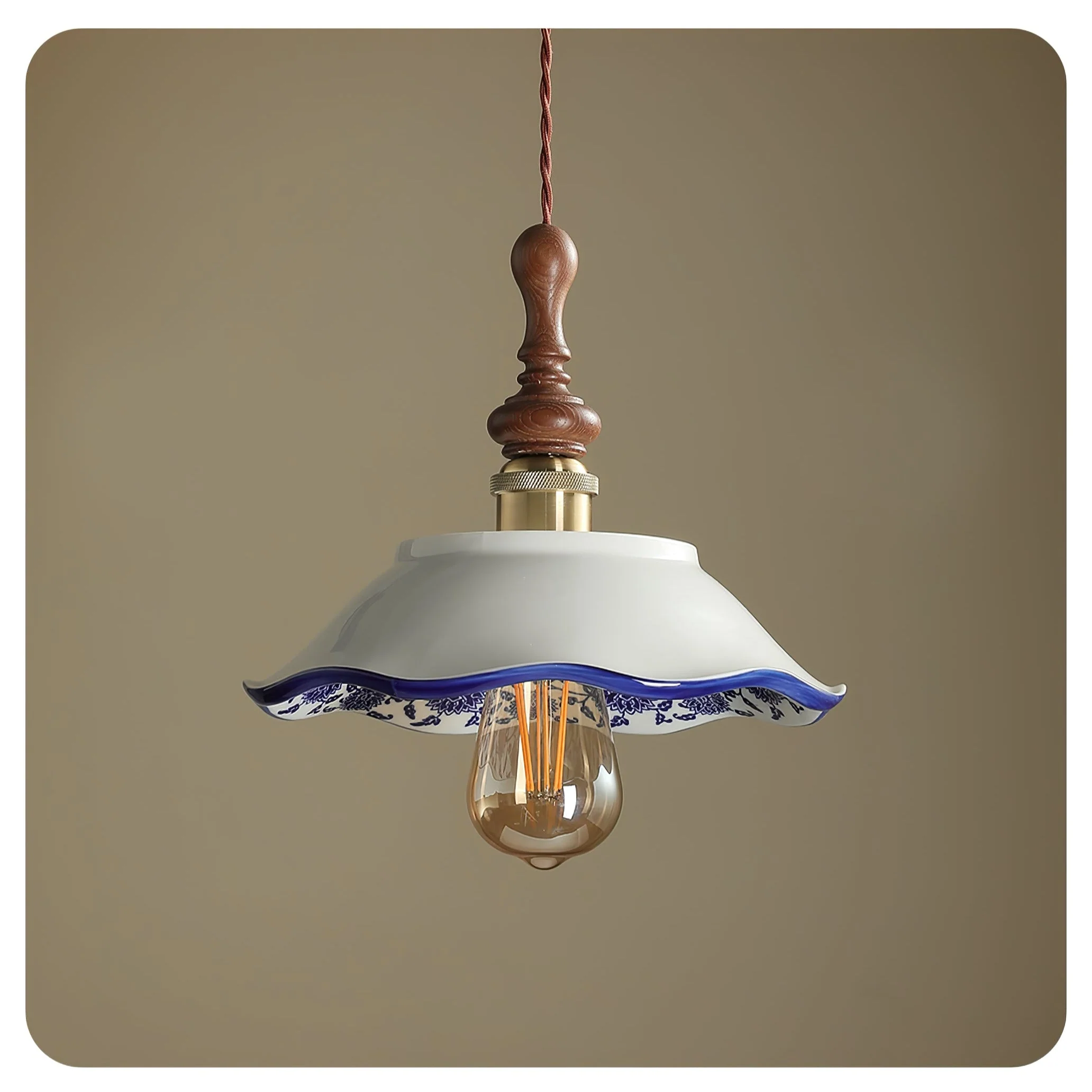 Ciraeor Delft Ceramic Pendant Light - Image 3