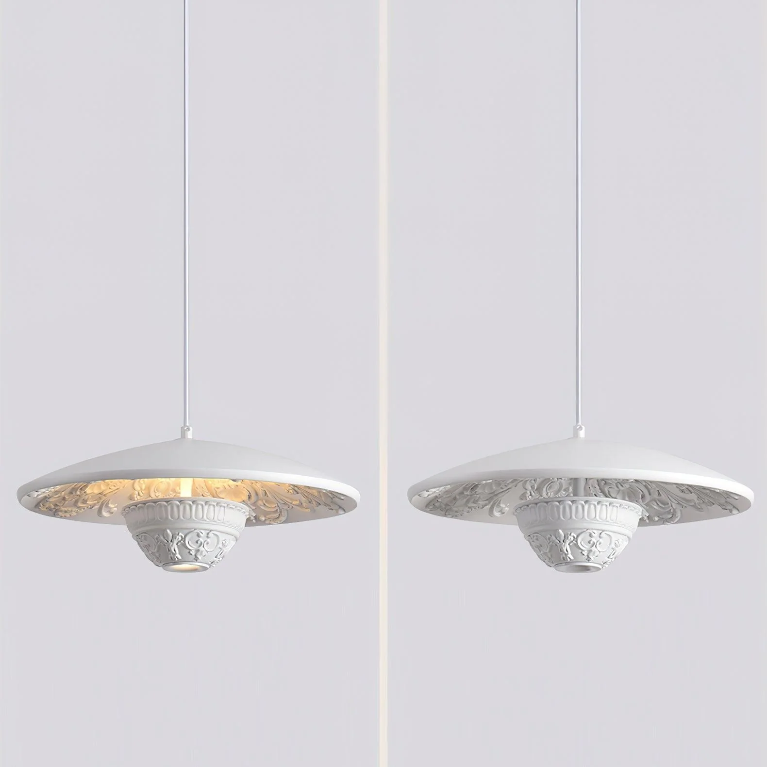 Ciraeus Art Flying Saucer Resin Pendant Lamp - Image 8