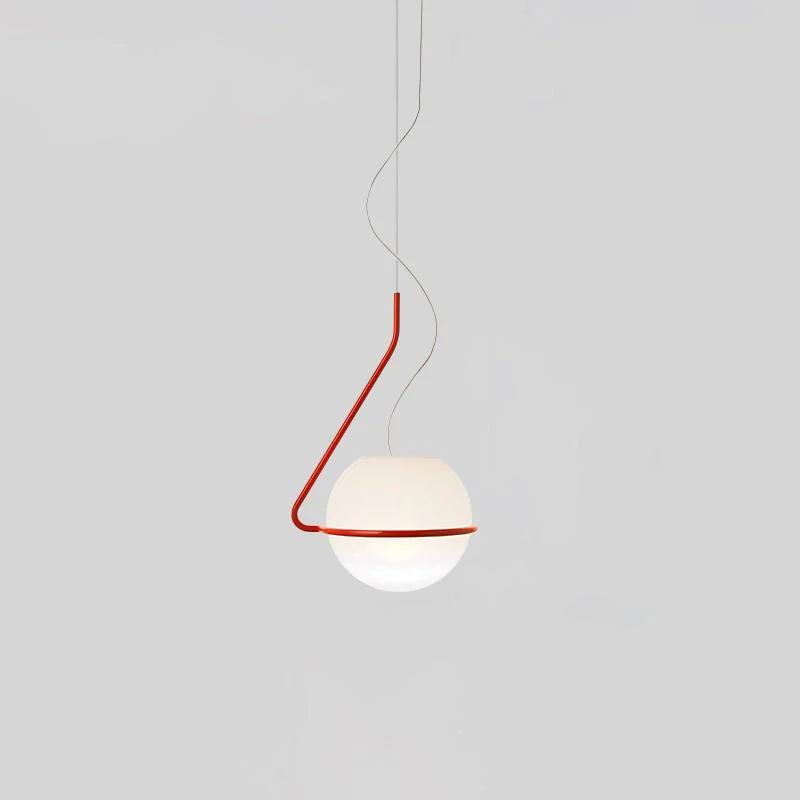 Circular Minimalist Glass Pendant Lamp - Image 8