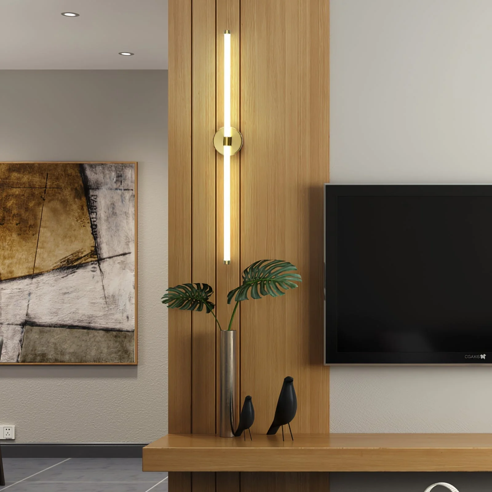 Cithayra Classic Minimalist Vertical Sconce Wall lamp - Image 40