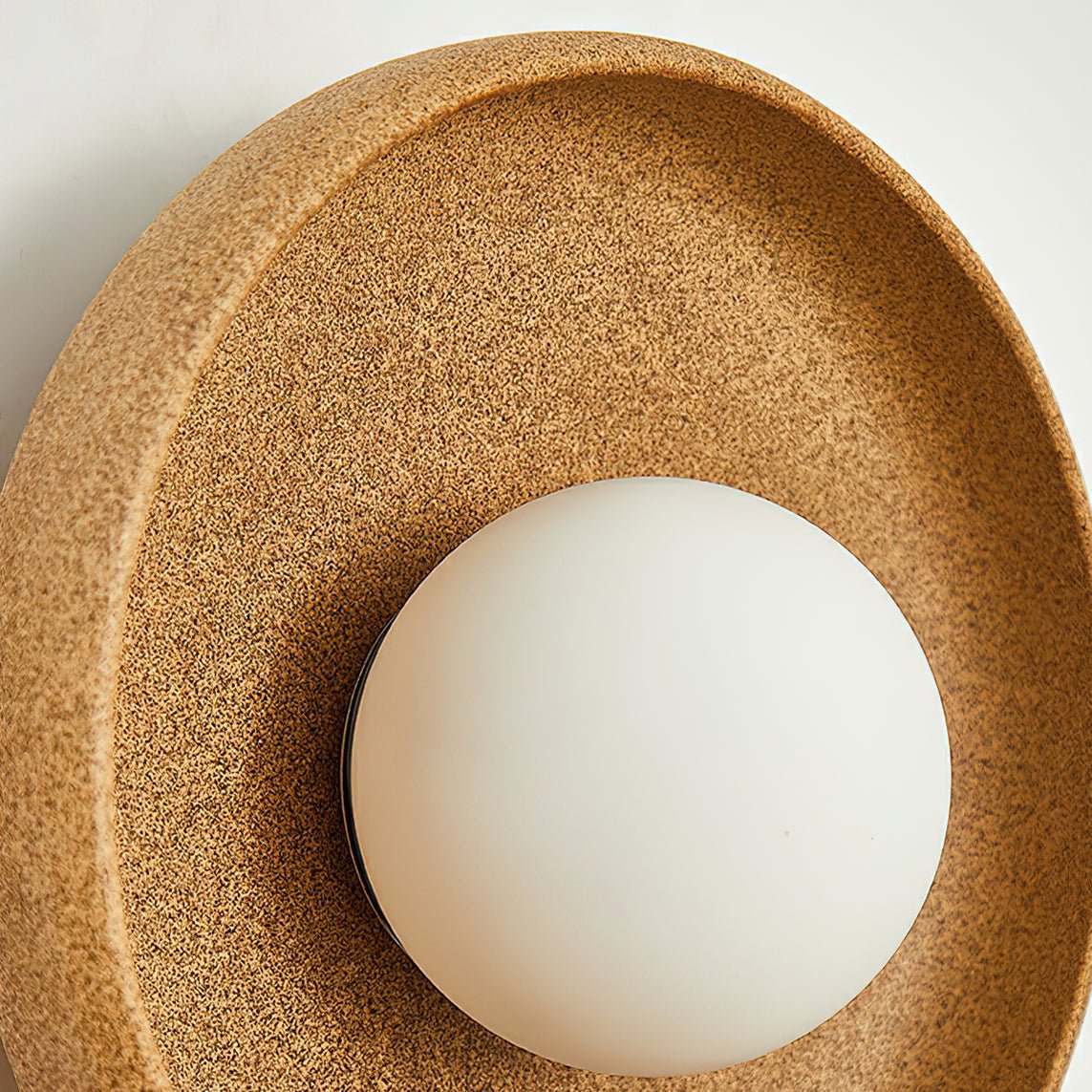 Civarir Modern Minimalist Round Glass Ceramic Wall Light - Image 2