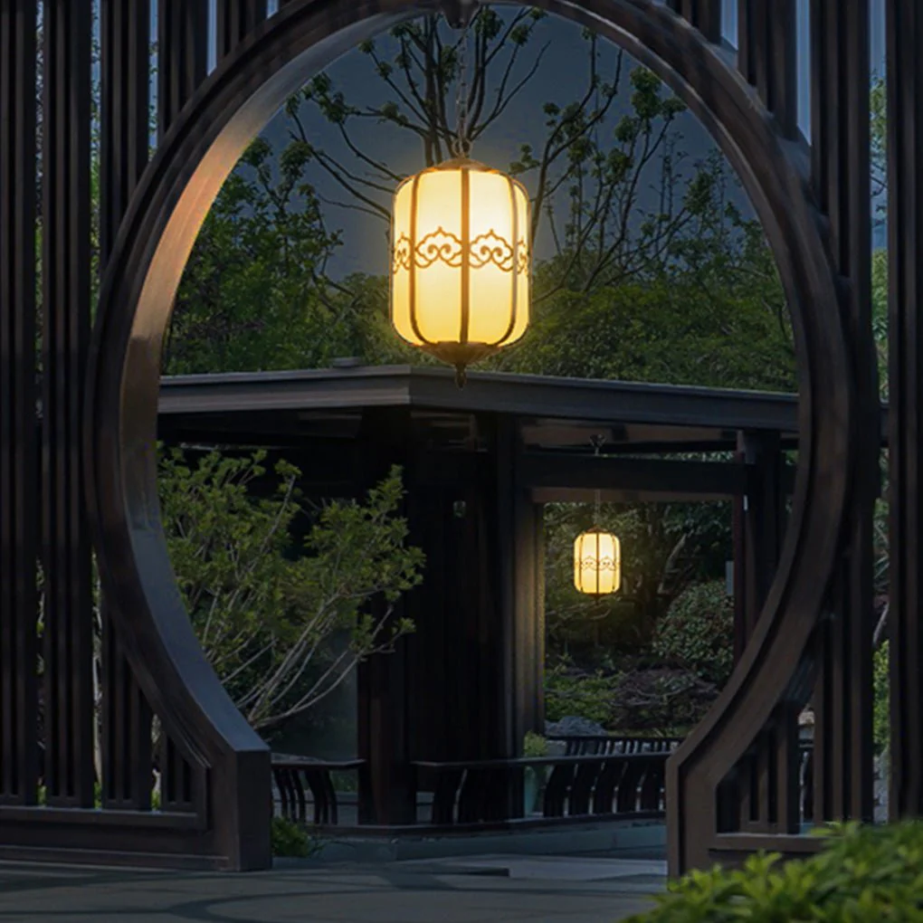 Lucill Classical Landscape Marble Outdoor Chandelier Lighting - Image 9
