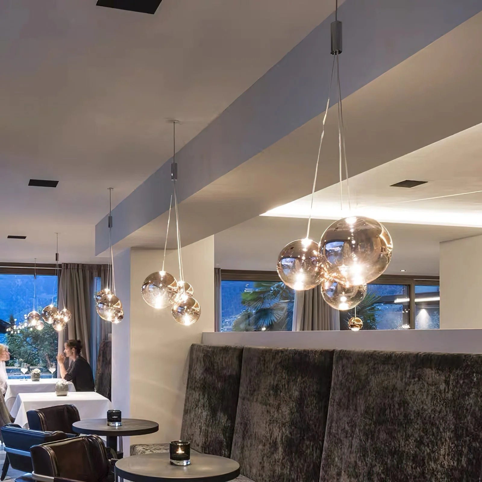 Cluster Modern Glass Pendant Light - Image 11