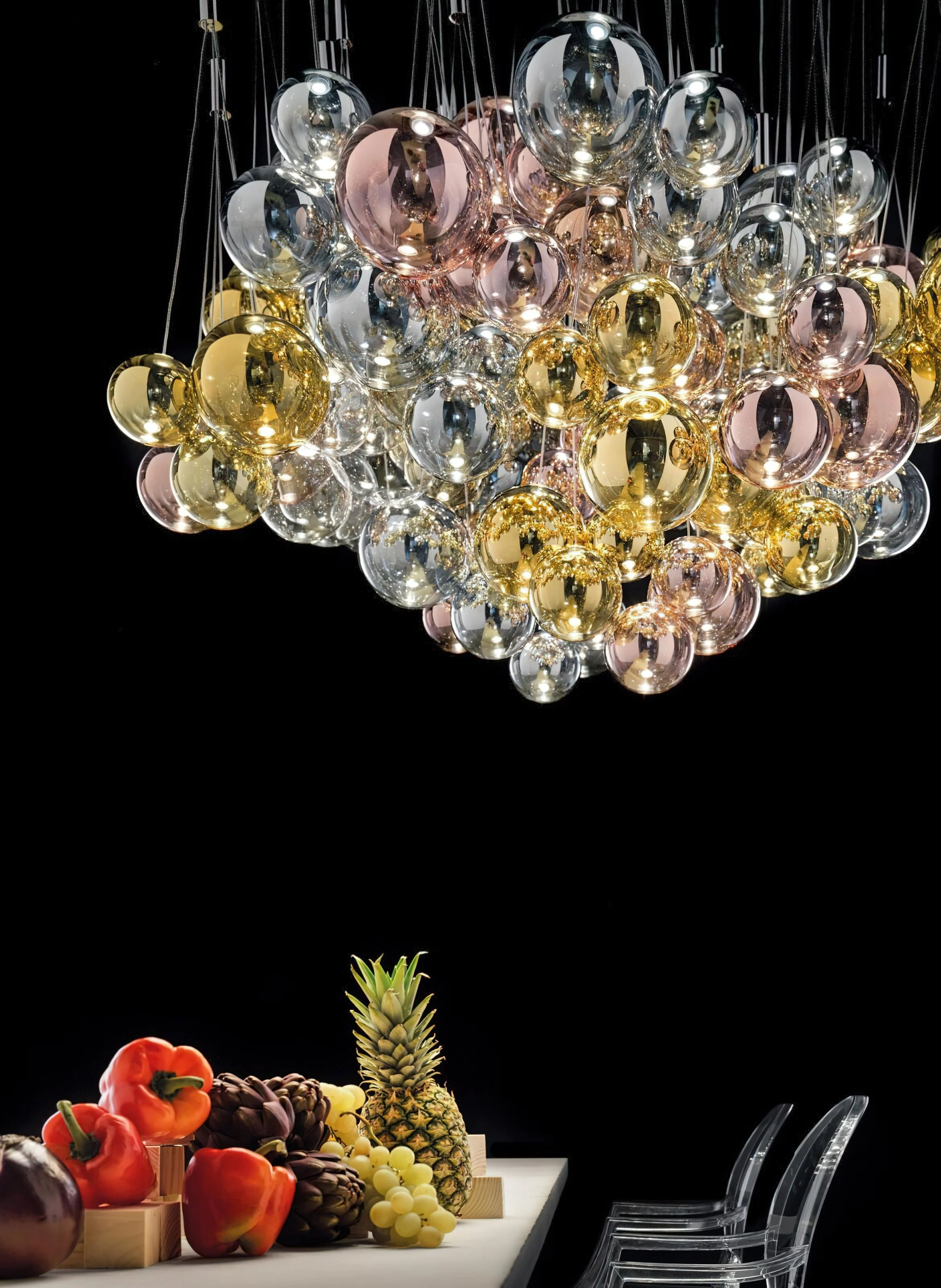 Cluster Modern Glass Pendant Light - Image 22
