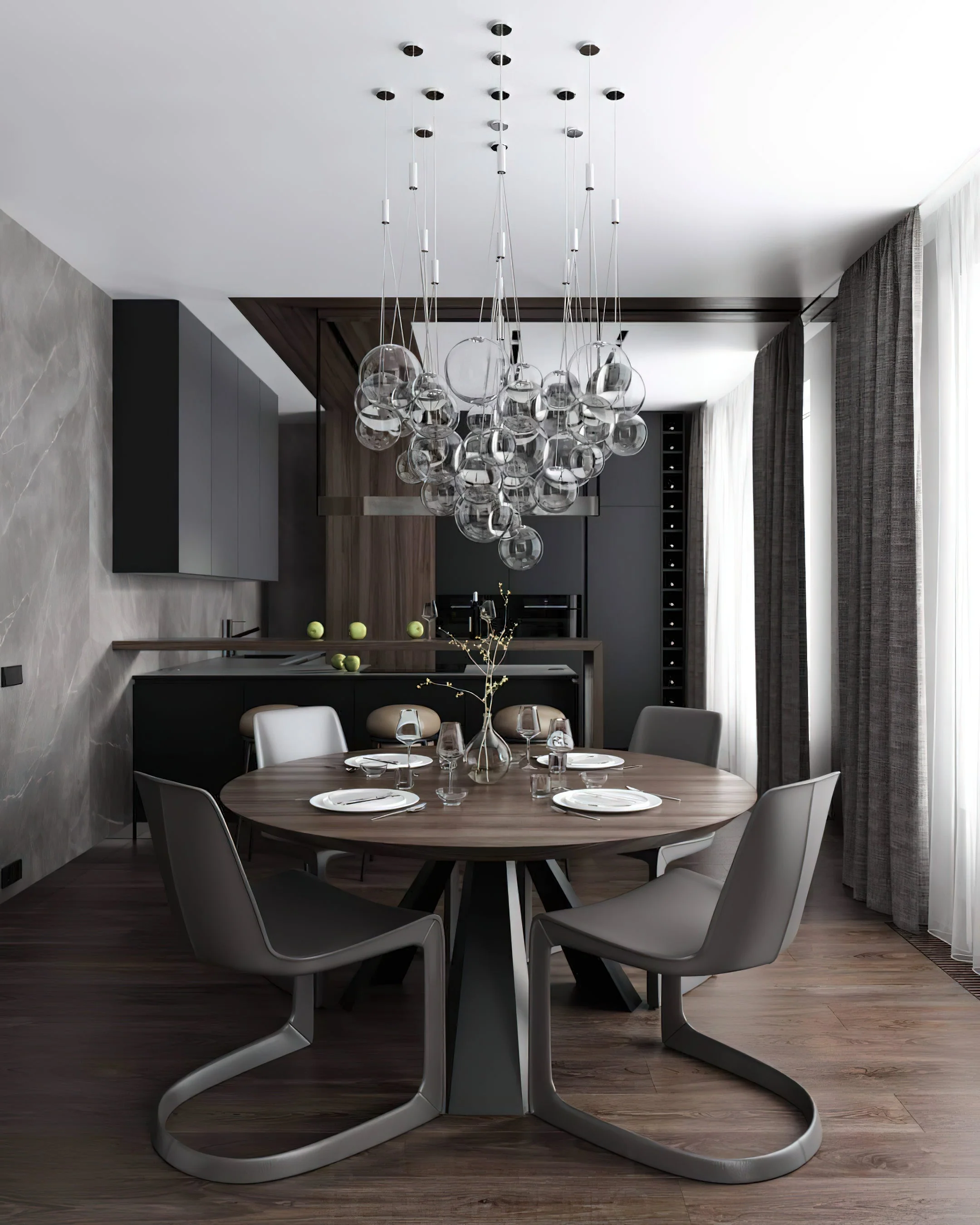 Cluster Modern Glass Pendant Light - Image 28