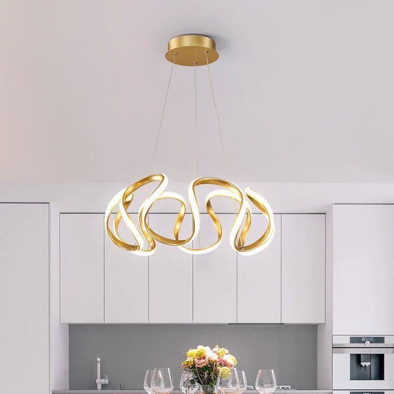 Clyra Modern Irregular Flower Pendant Light, 3 Colors - Image 10