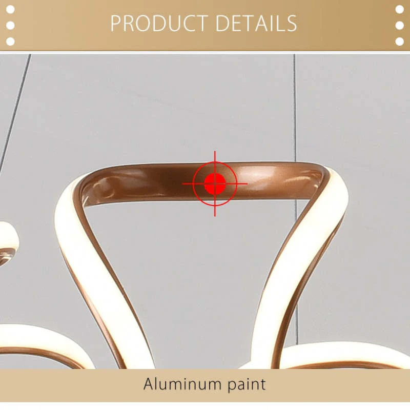 Clyra Modern Irregular Flower Pendant Light, 3 Colors - Image 12