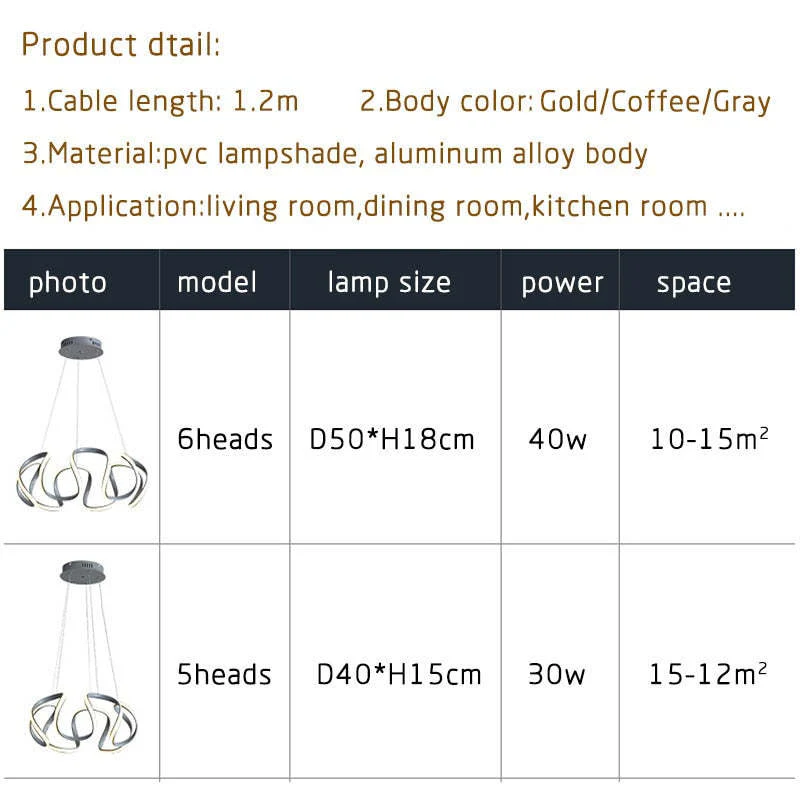 Clyra Modern Irregular Flower Pendant Light, 3 Colors - Image 8