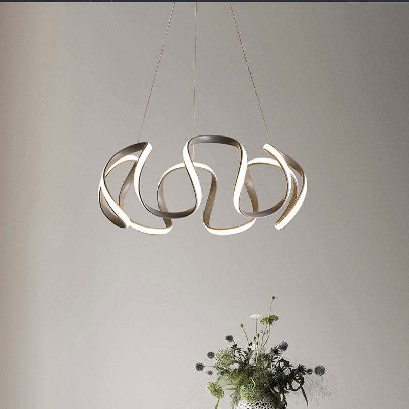 Clyra Modern Irregular Flower Pendant Light, 3 Colors - Image 9