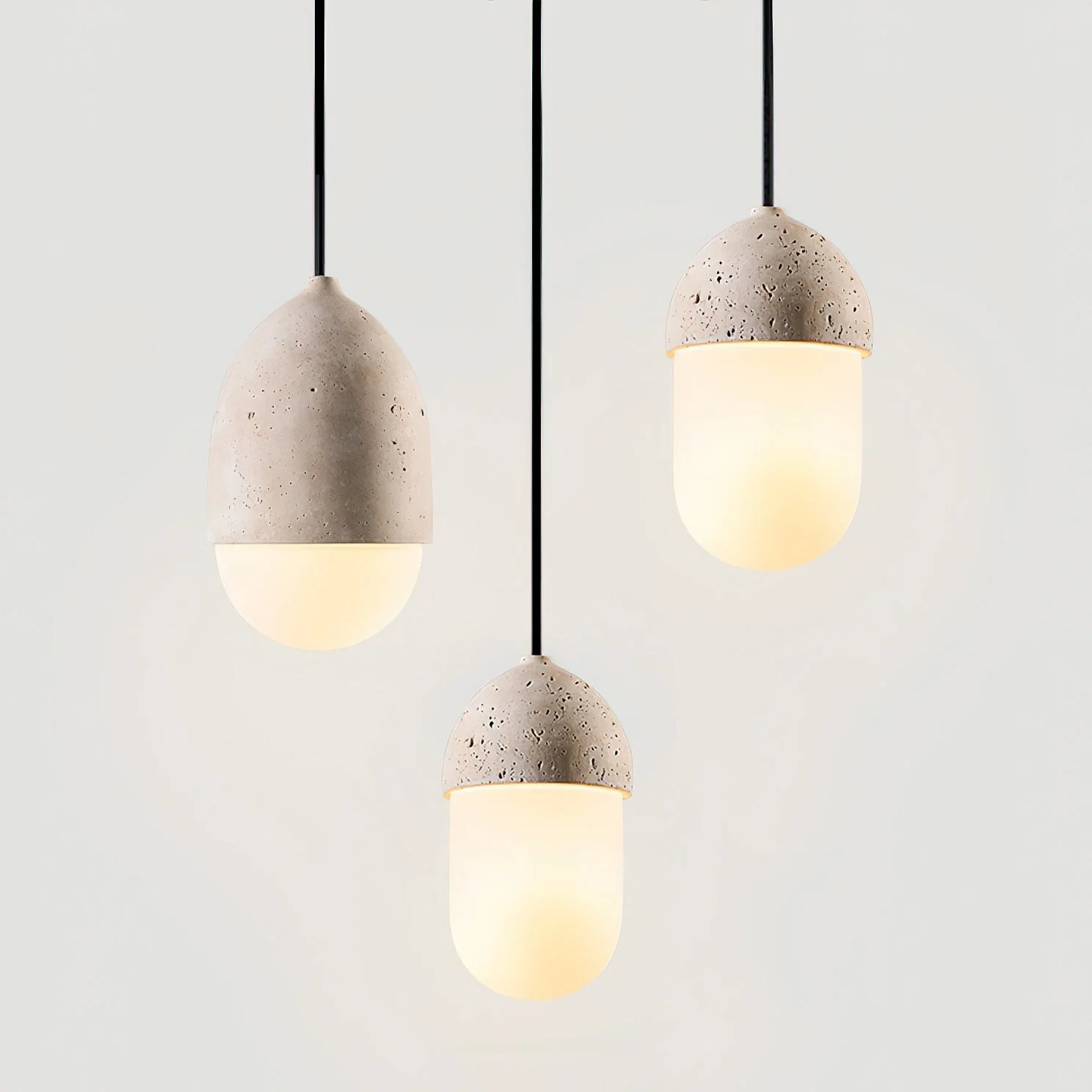 Cocina Wabi-Sabi Travertine Pendant Light - Image 12