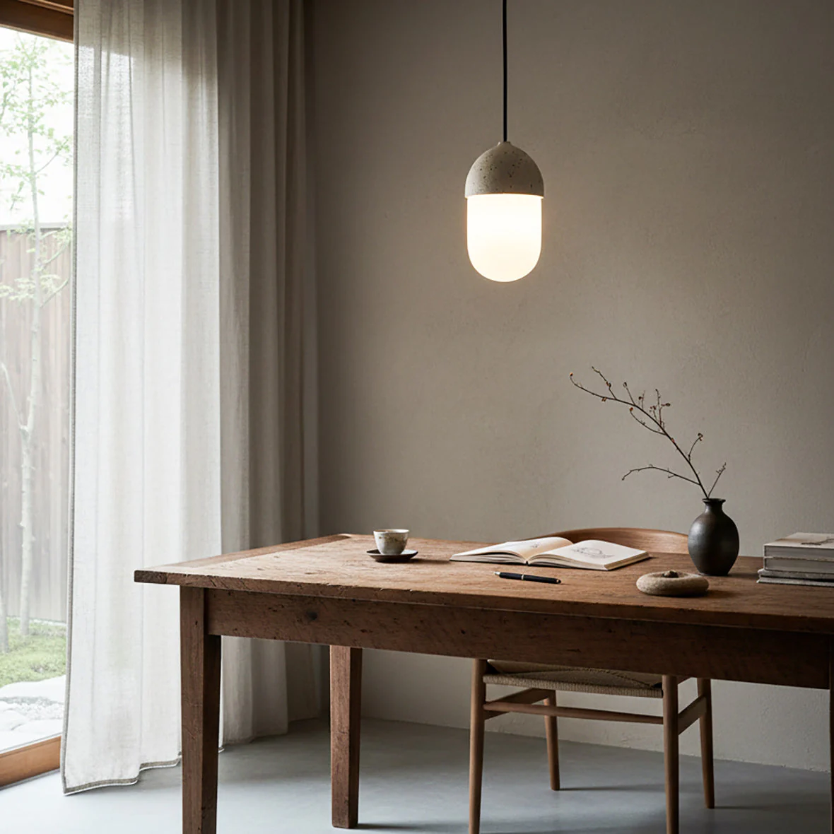 Cocina Wabi-Sabi Travertine Pendant Light - Image 6