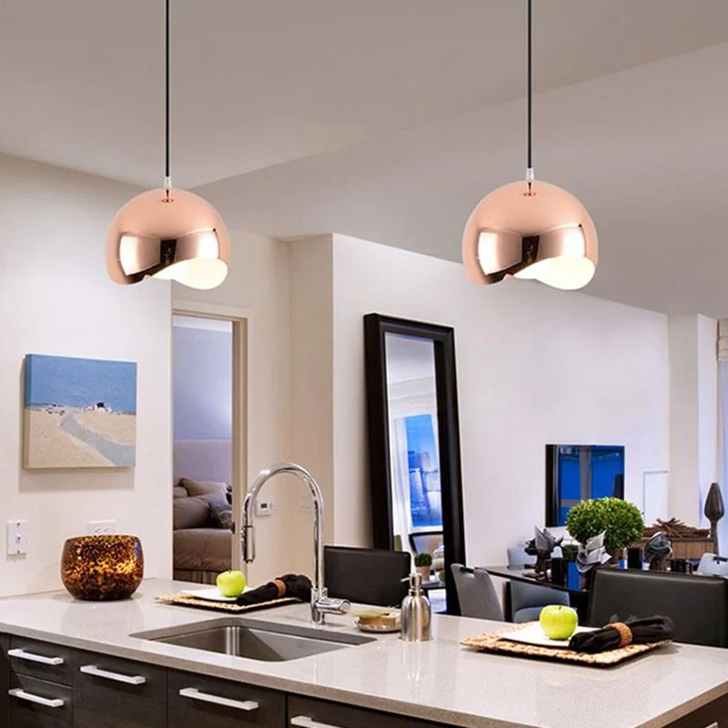Cohen Nordic Globe Pendant Light, Metal, Kitchen Island - Image 7