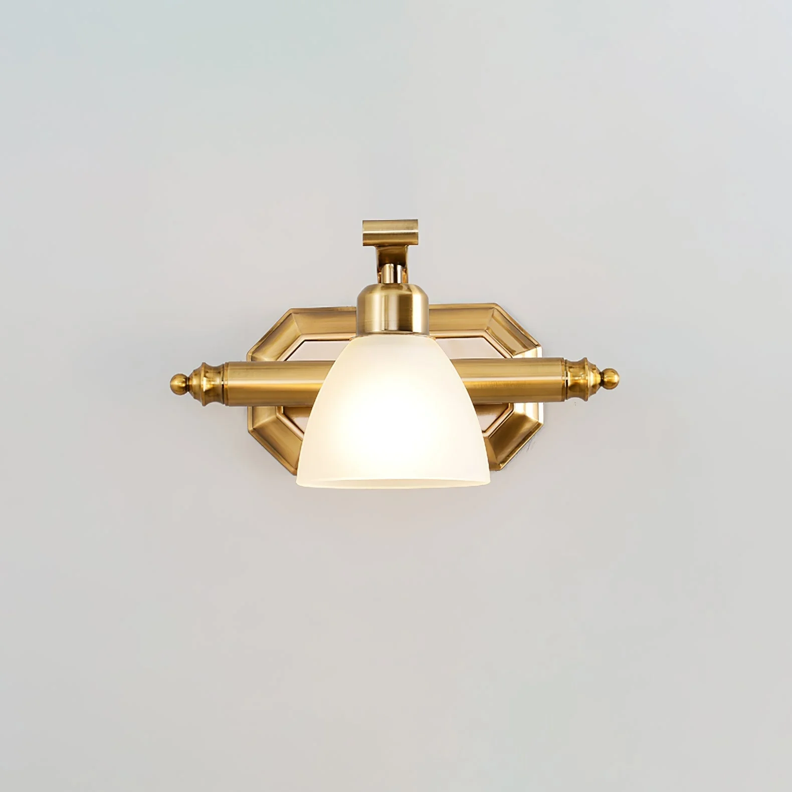 Colaeus Classic Art Bath Glass Wall Light - Image 2