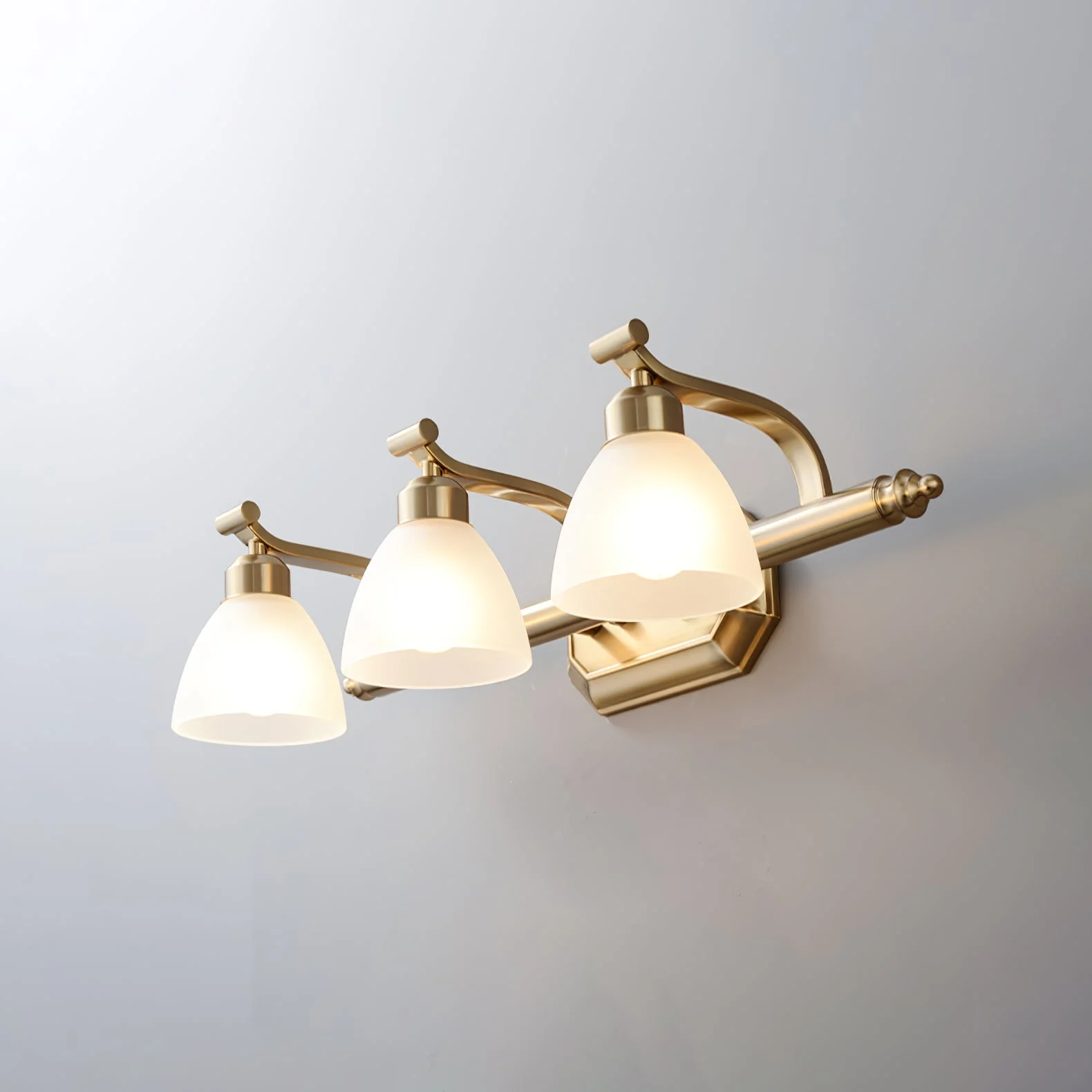 Colaeus Classic Art Bath Glass Wall Light - Image 5