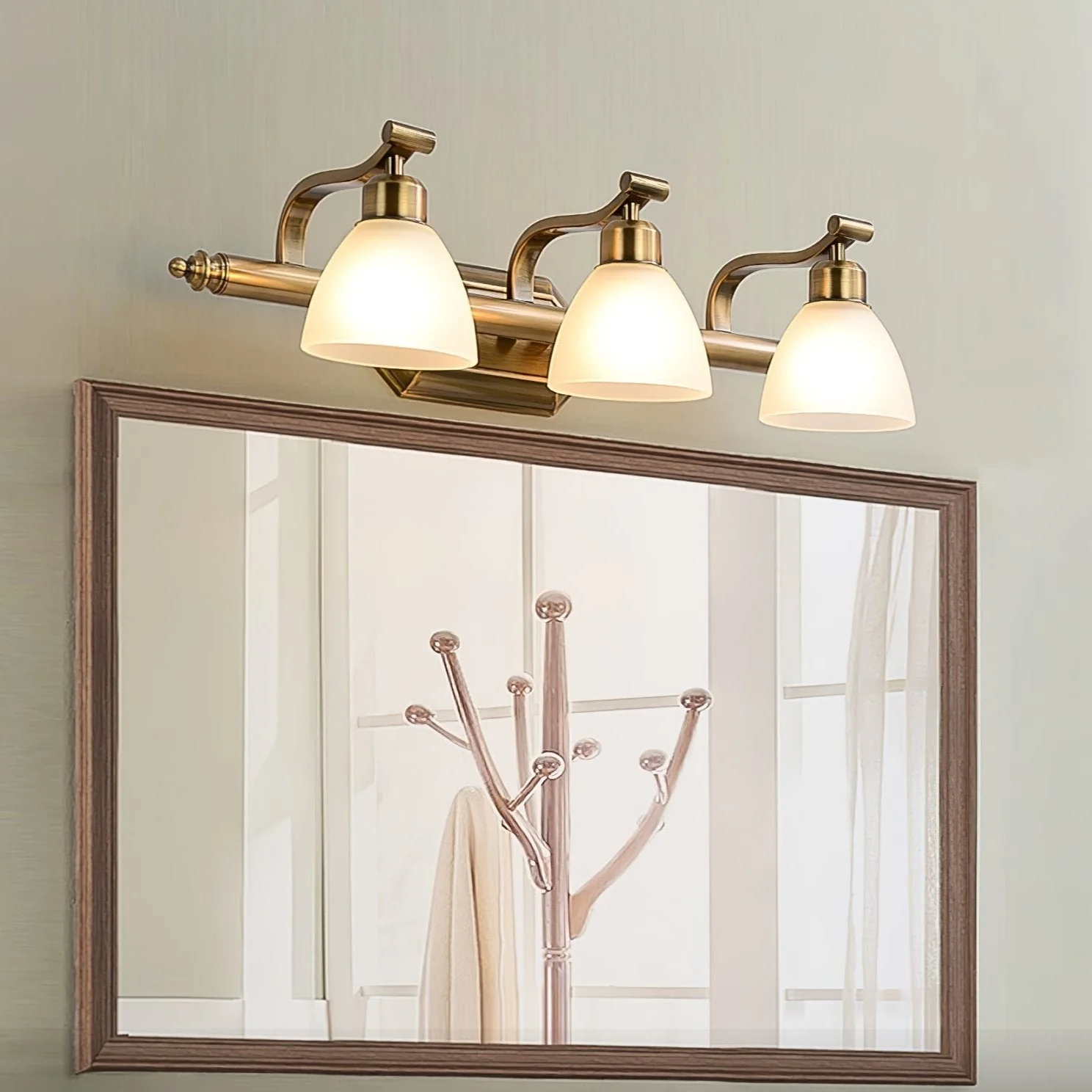 Colaeus Classic Art Bath Glass Wall Light - Image 7