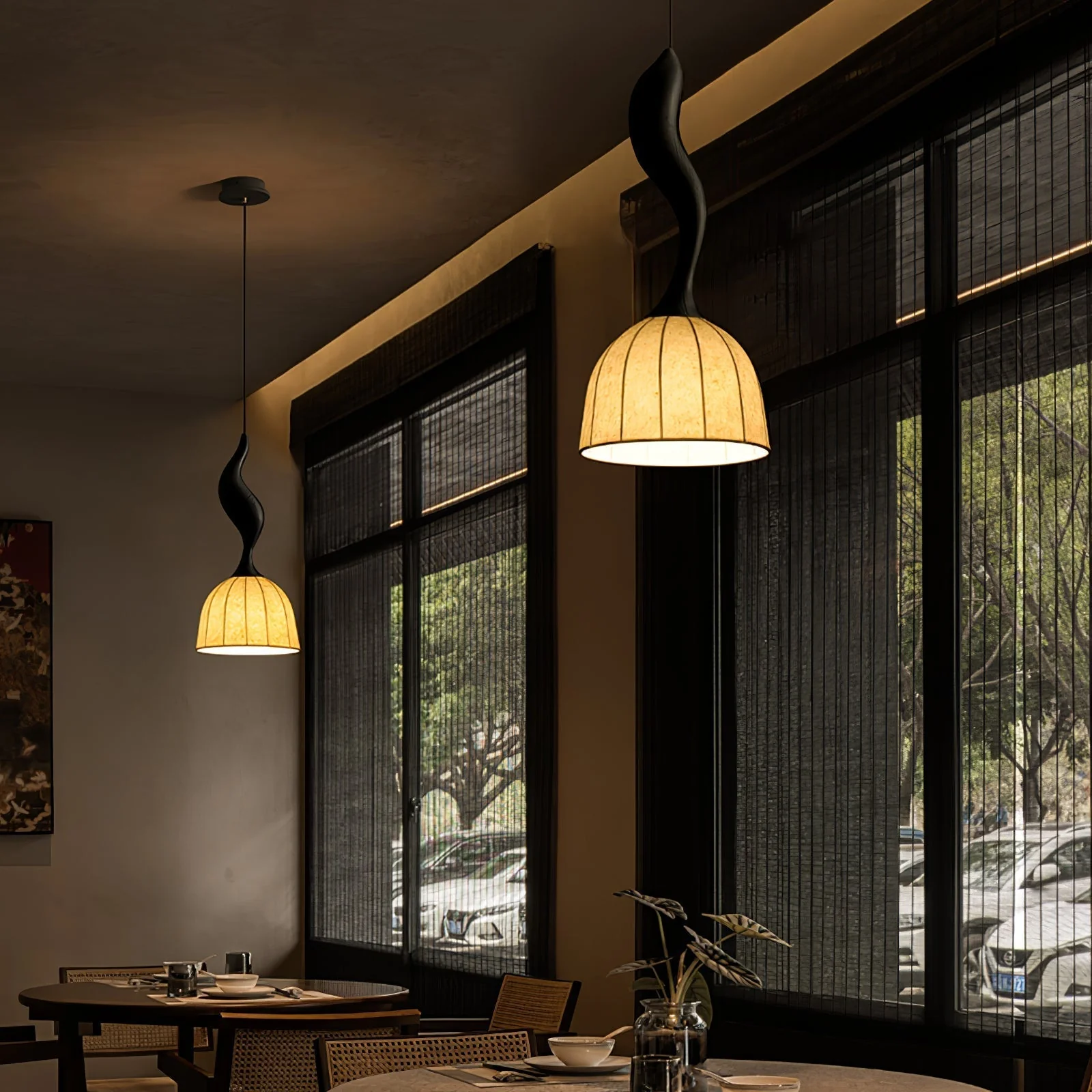 Colire Creativity Twisted Wood Pendant Light - Image 11