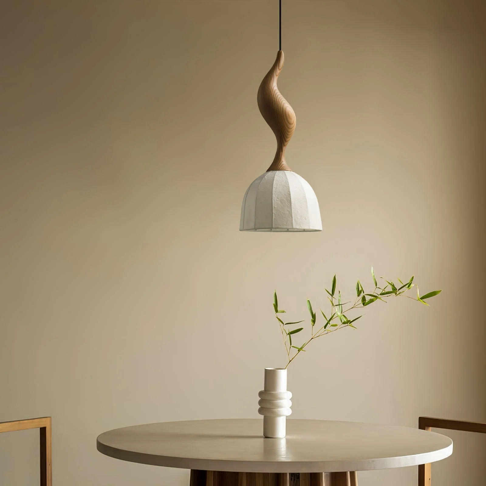 Colire Creativity Twisted Wood Pendant Light - Image 12