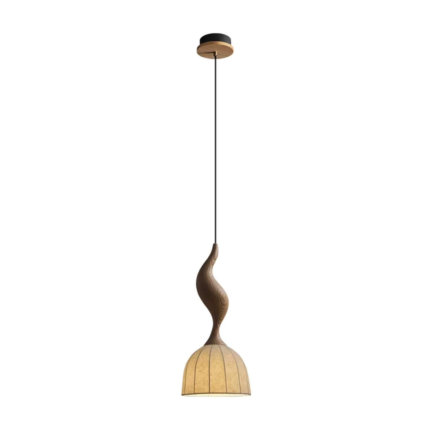 Colire Creativity Twisted Wood Pendant Light - Image 44