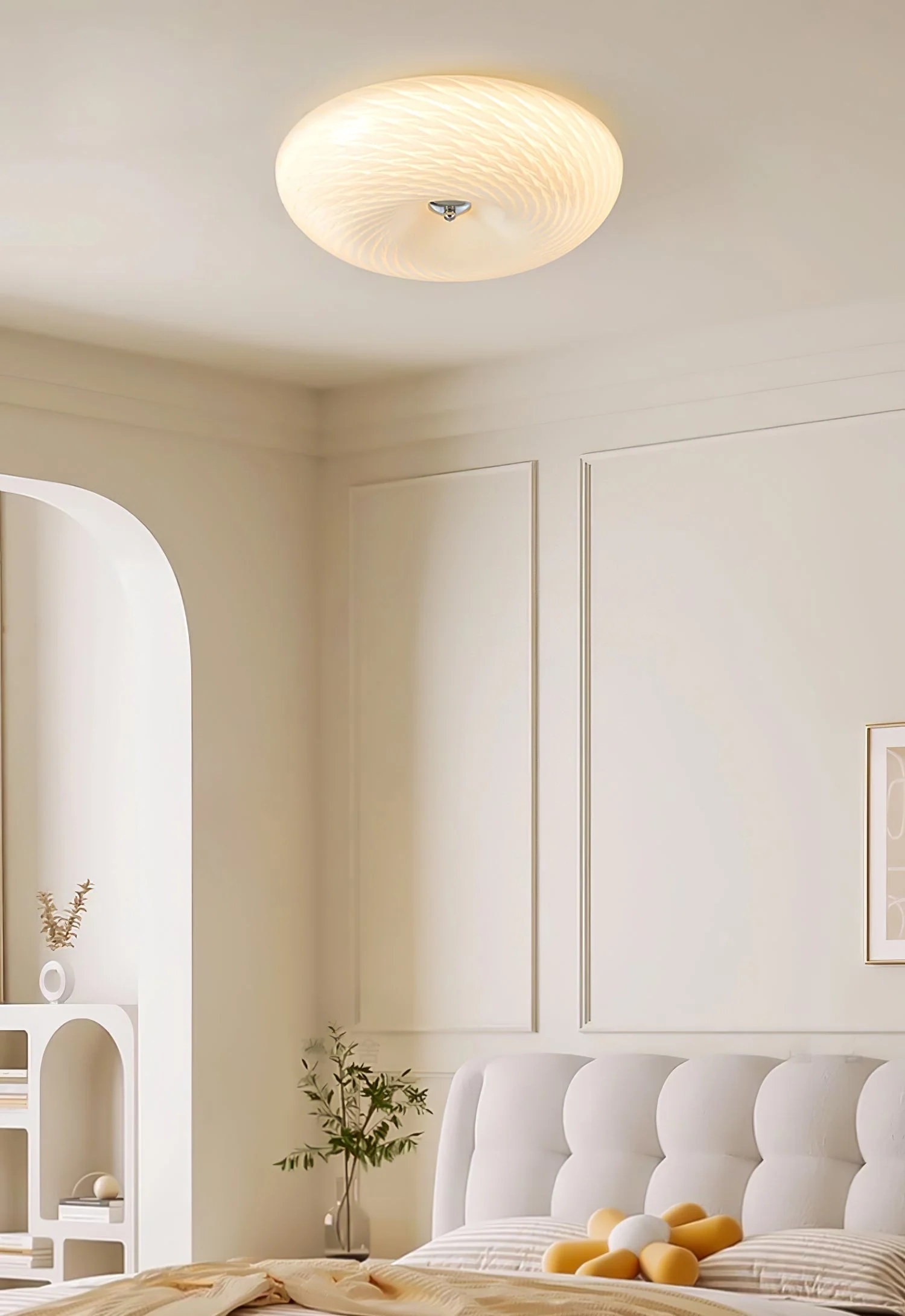 Comarion Modern Minimalist Art Glass Ceiling Light - Image 17