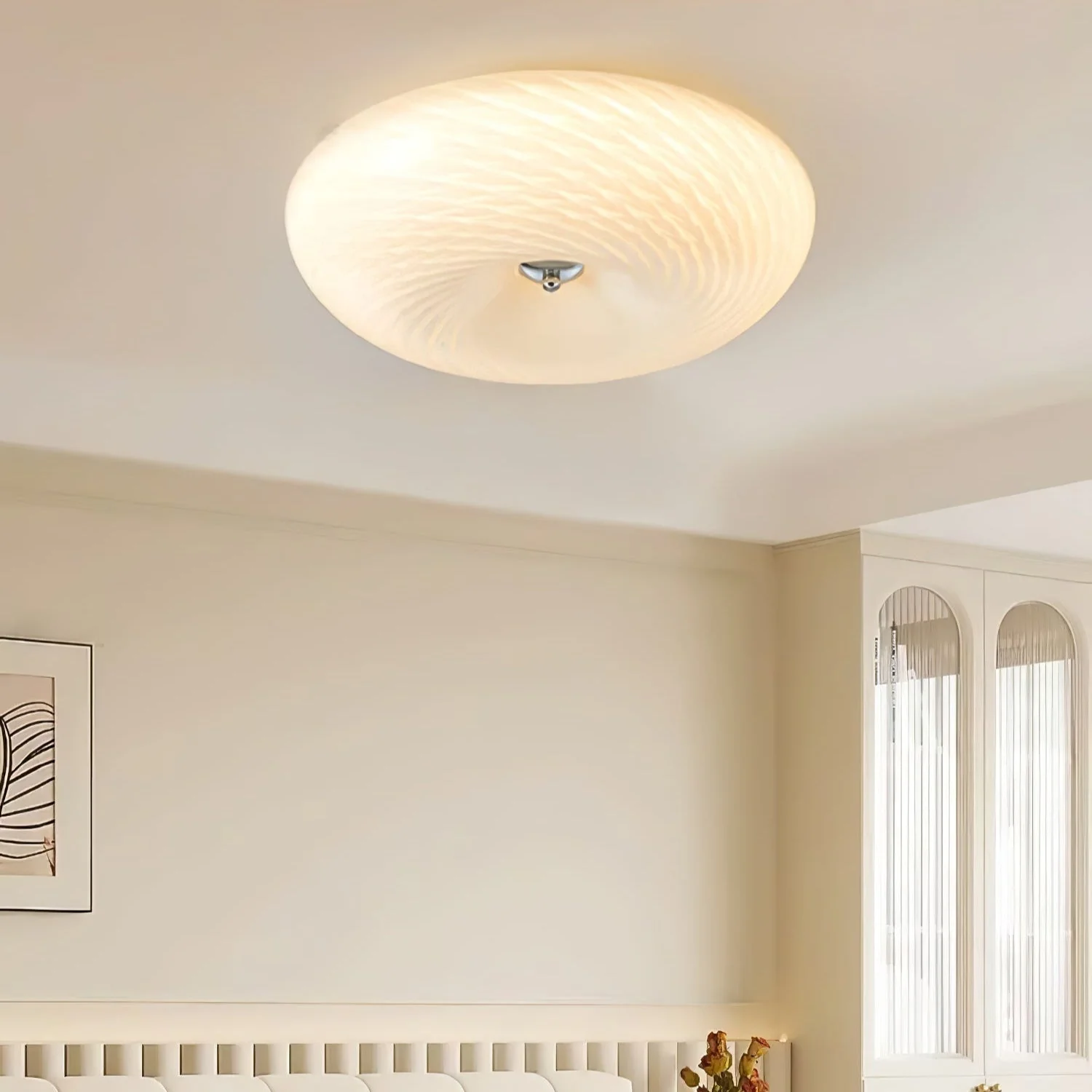 Comarion Modern Minimalist Art Glass Ceiling Light - Image 4