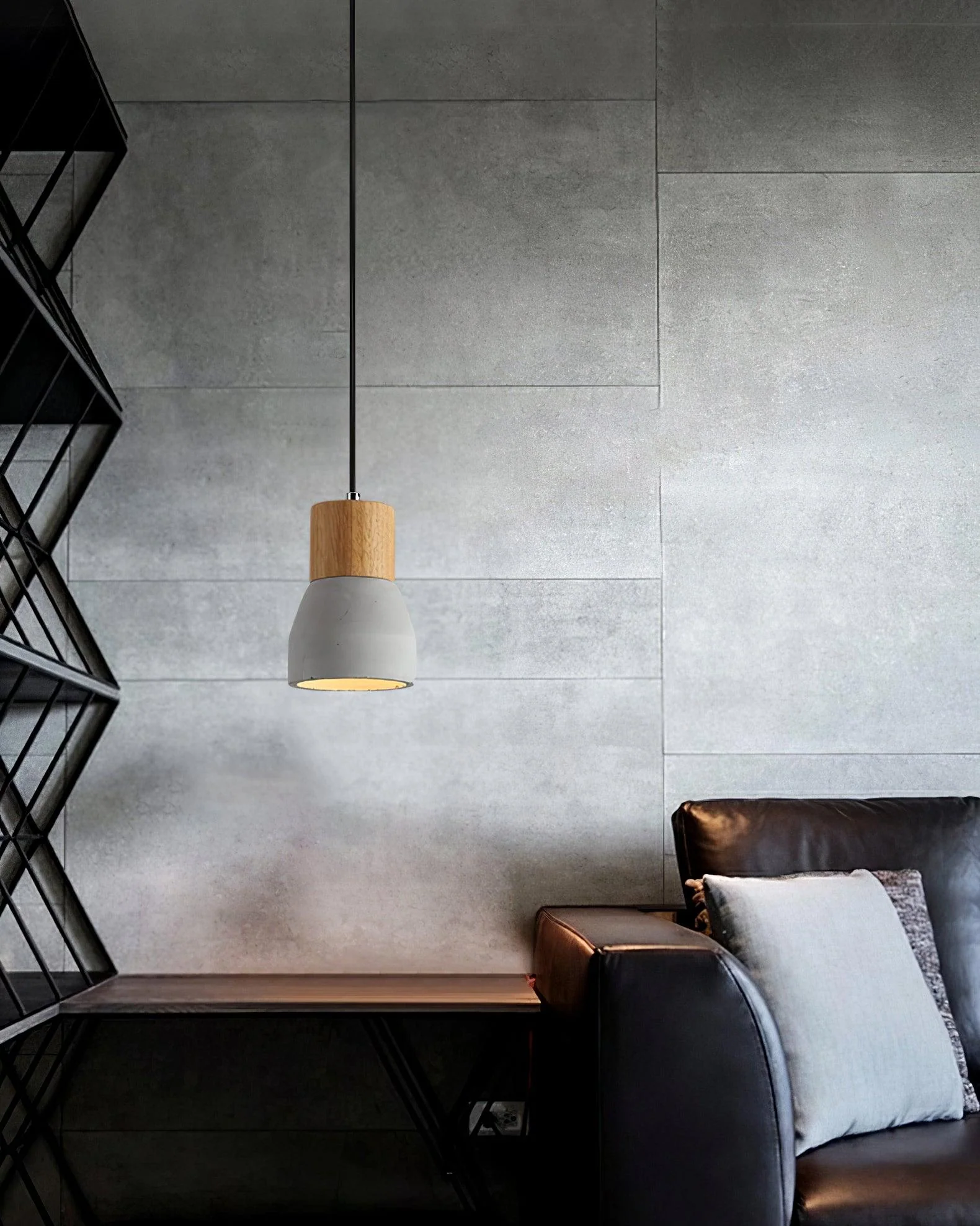 Concretis Industrial Cement Pendant Light - Image 16