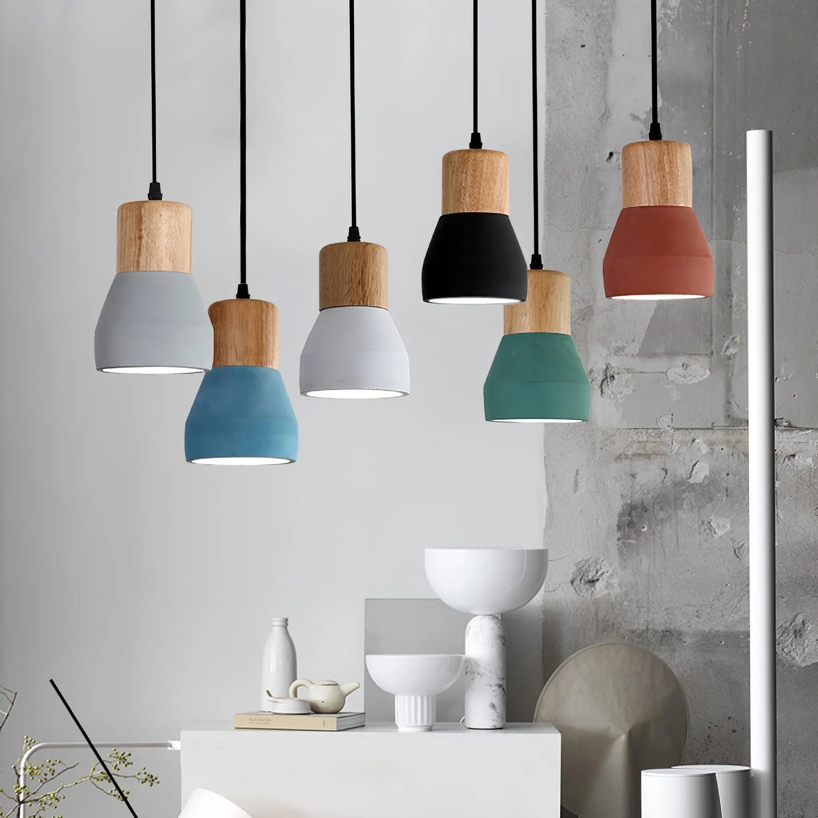Concretis Industrial Cement Pendant Light - Image 23