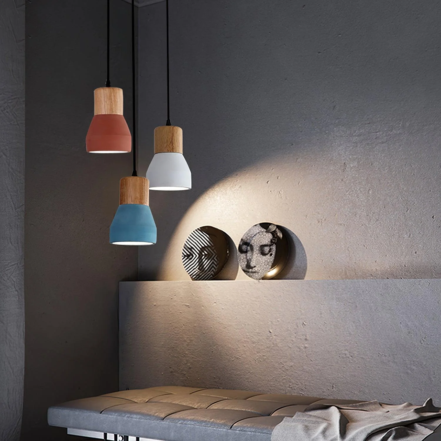 Concretis Industrial Cement Pendant Light - Image 28