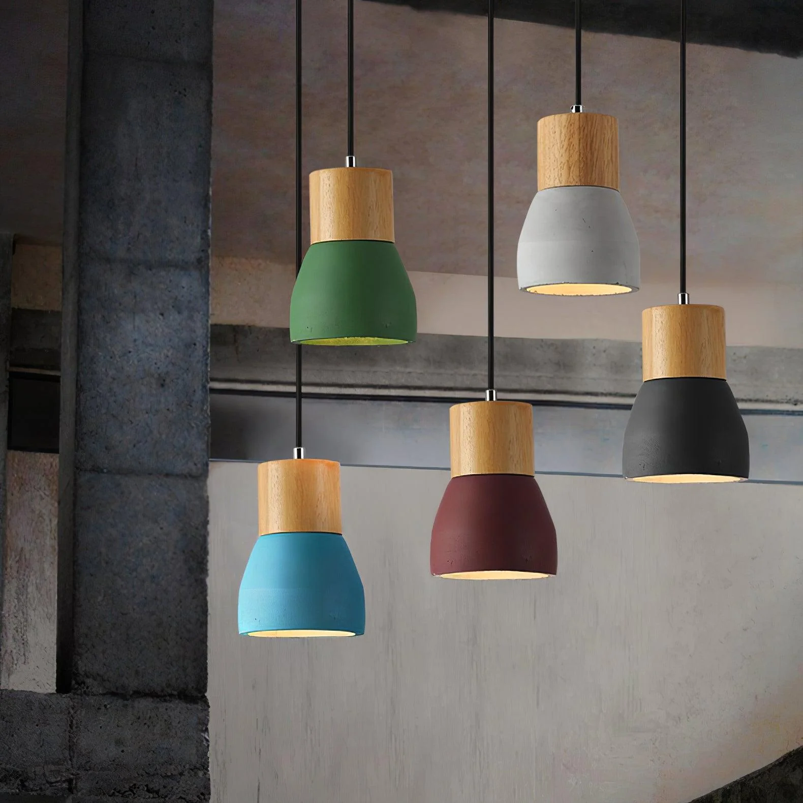 Concretis Industrial Cement Pendant Light - Image 4