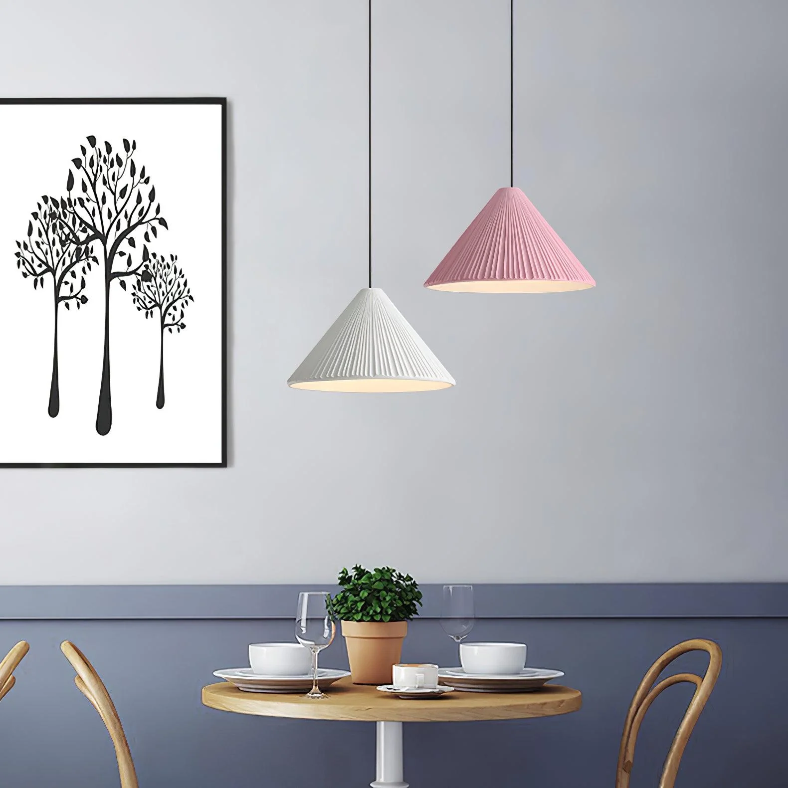 Cone Hat Resin Pendant Lamp - Image 10