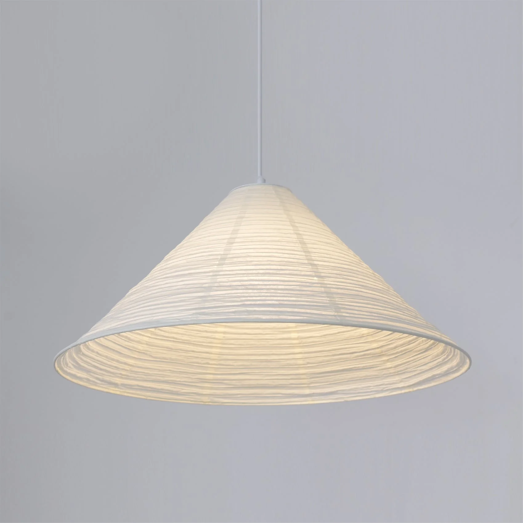 Conic Paper Pyramid Pendant Lamp - Image 6