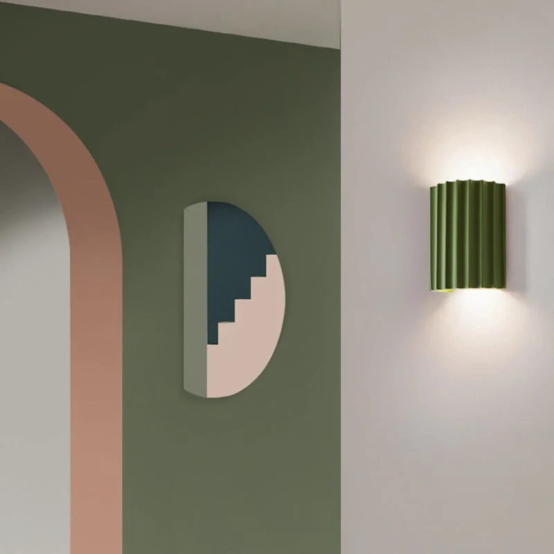 Cora Semi-cylindrical Resin Wall Lamp - Image 2