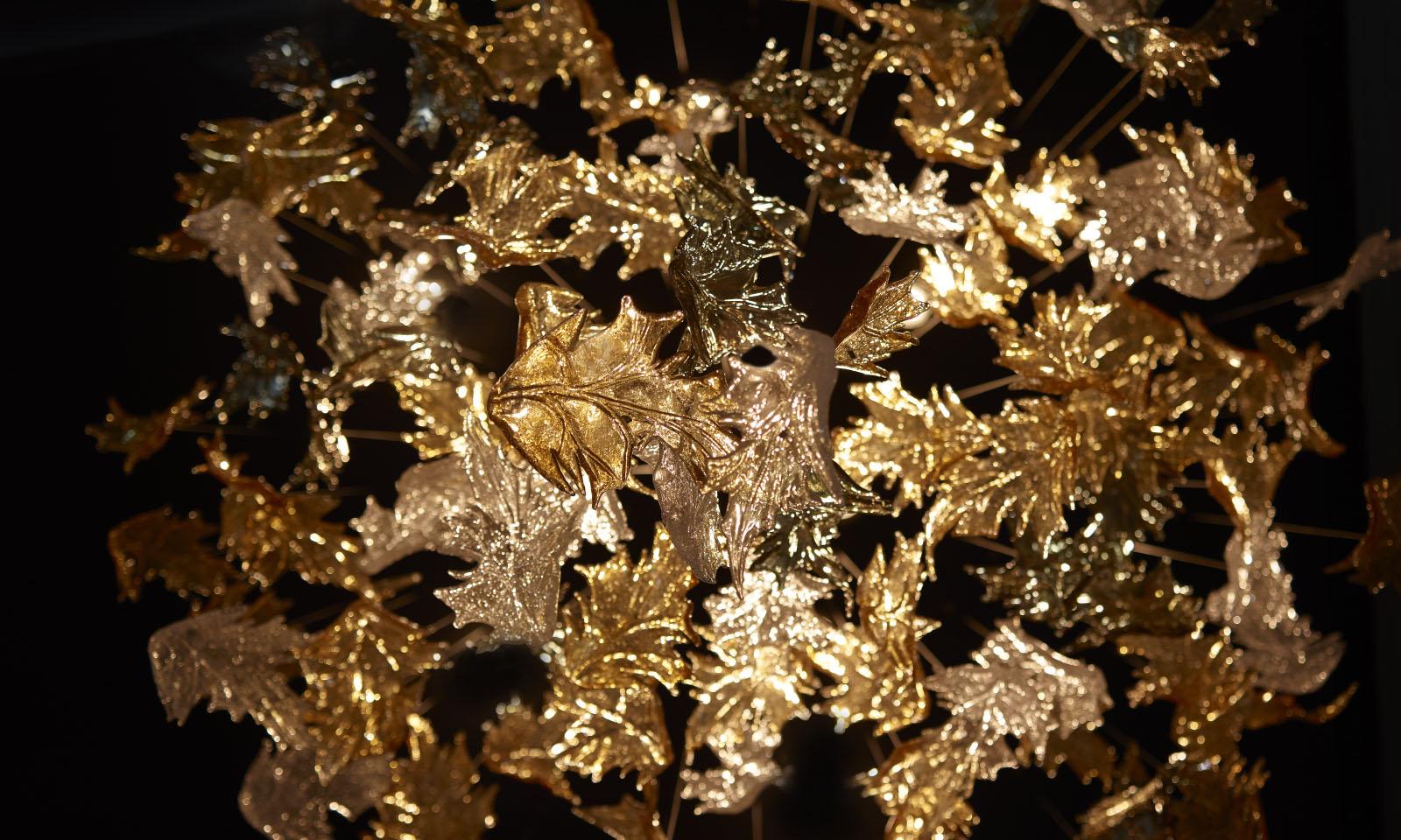 Cosolion Bird Amber Clear Glass Chandelier - Image 21