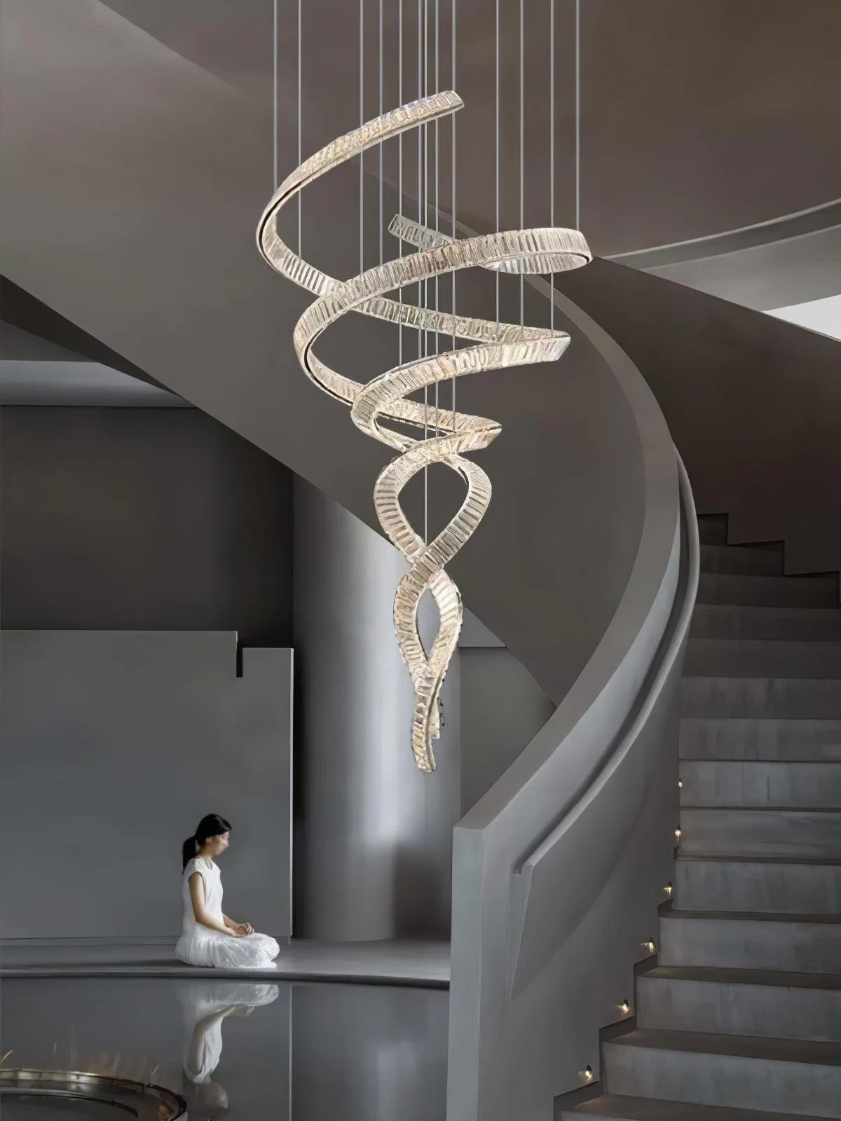 Cotalan Fluid Gold Pendant Light - Image 19