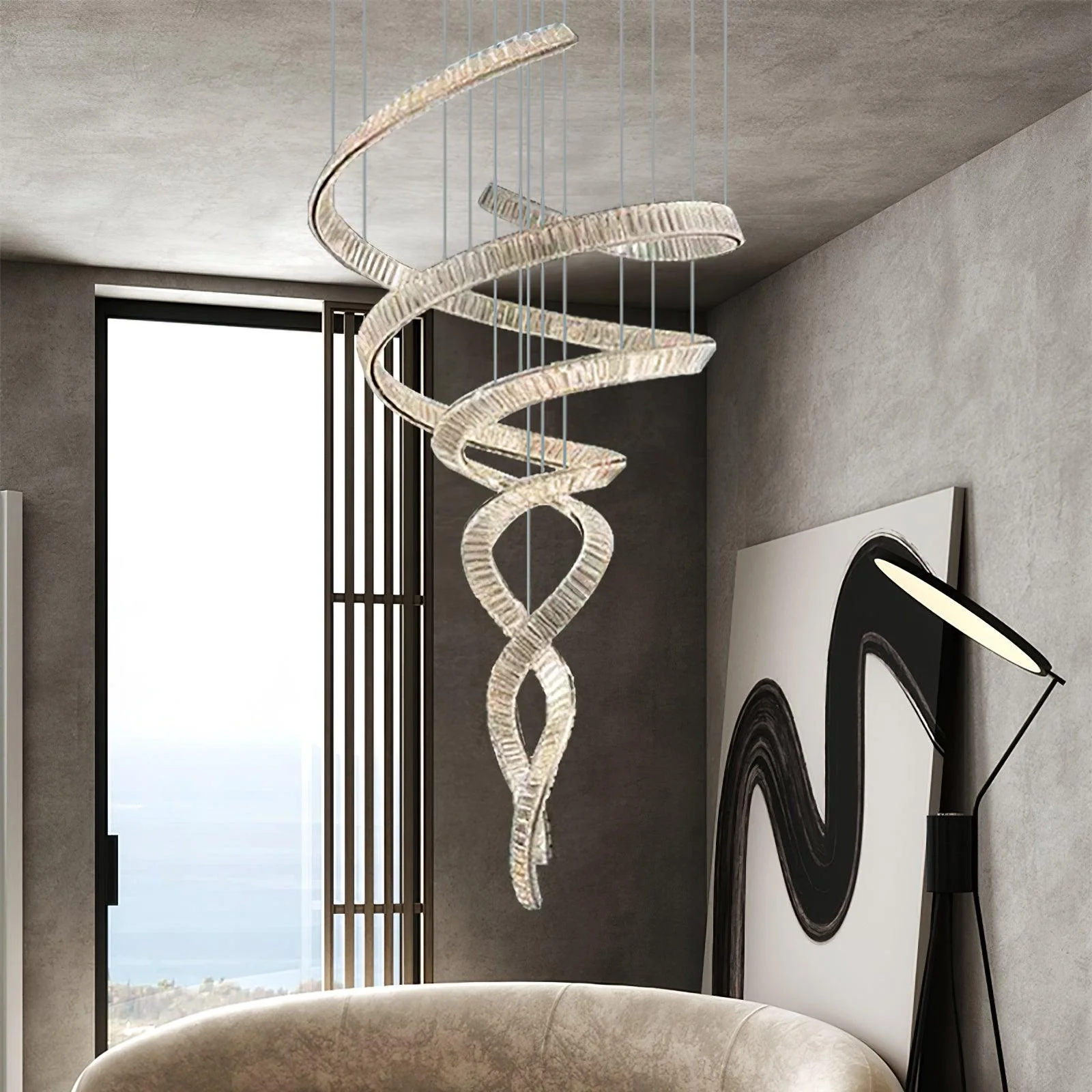 Cotalan Fluid Gold Pendant Light - Image 8