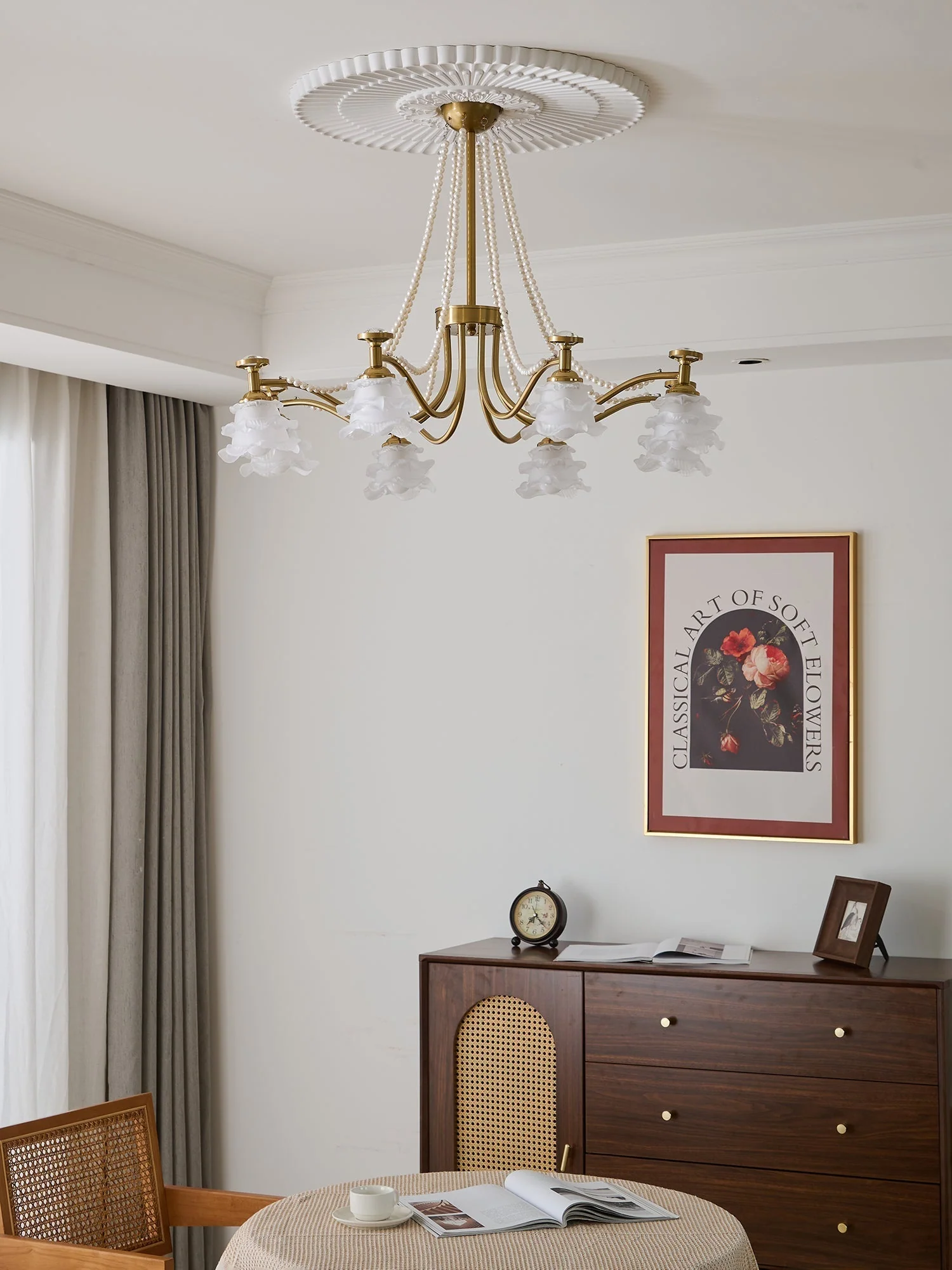 Cotalisra Premium Elegance Rose Glass Chandelier - Image 11