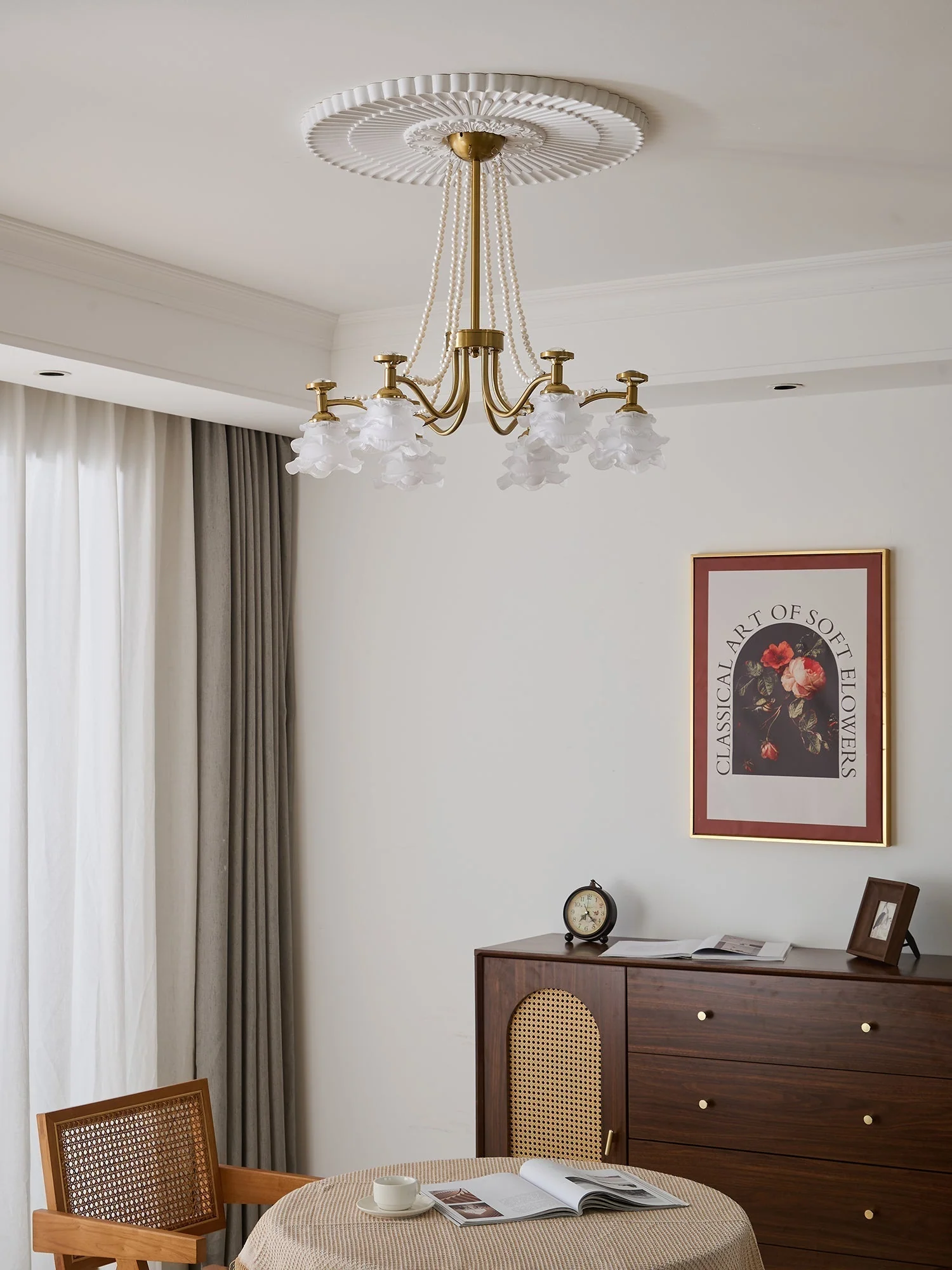 Cotalisra Premium Elegance Rose Glass Chandelier - Image 15