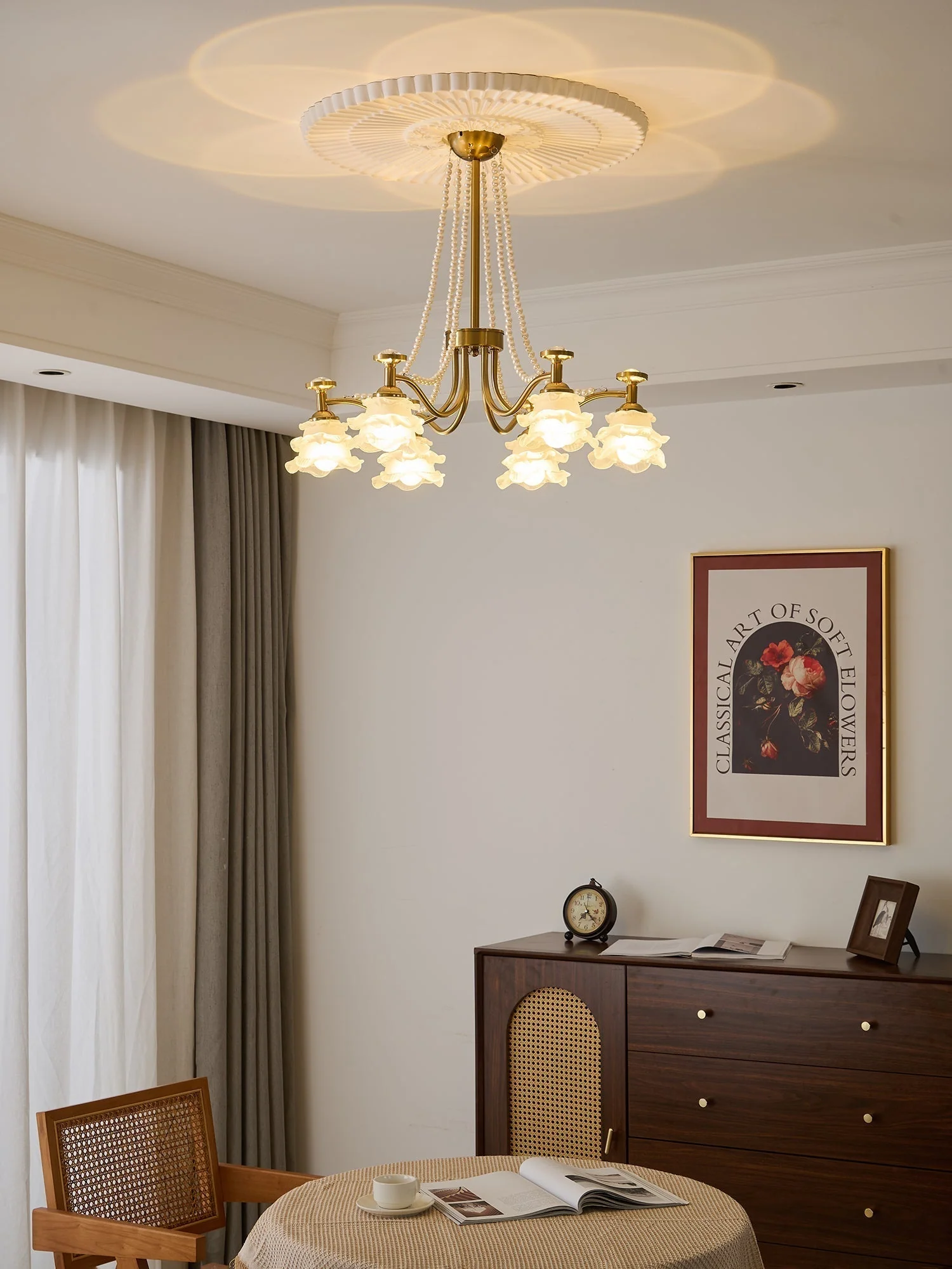 Cotalisra Premium Elegance Rose Glass Chandelier - Image 17