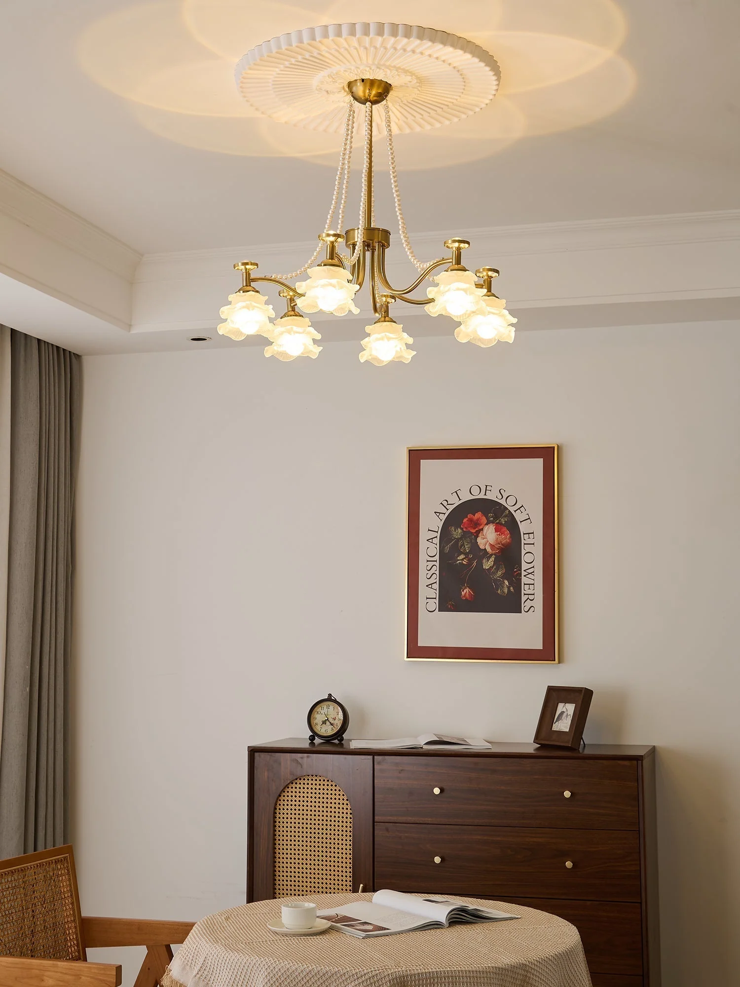 Cotalisra Premium Elegance Rose Glass Chandelier - Image 19