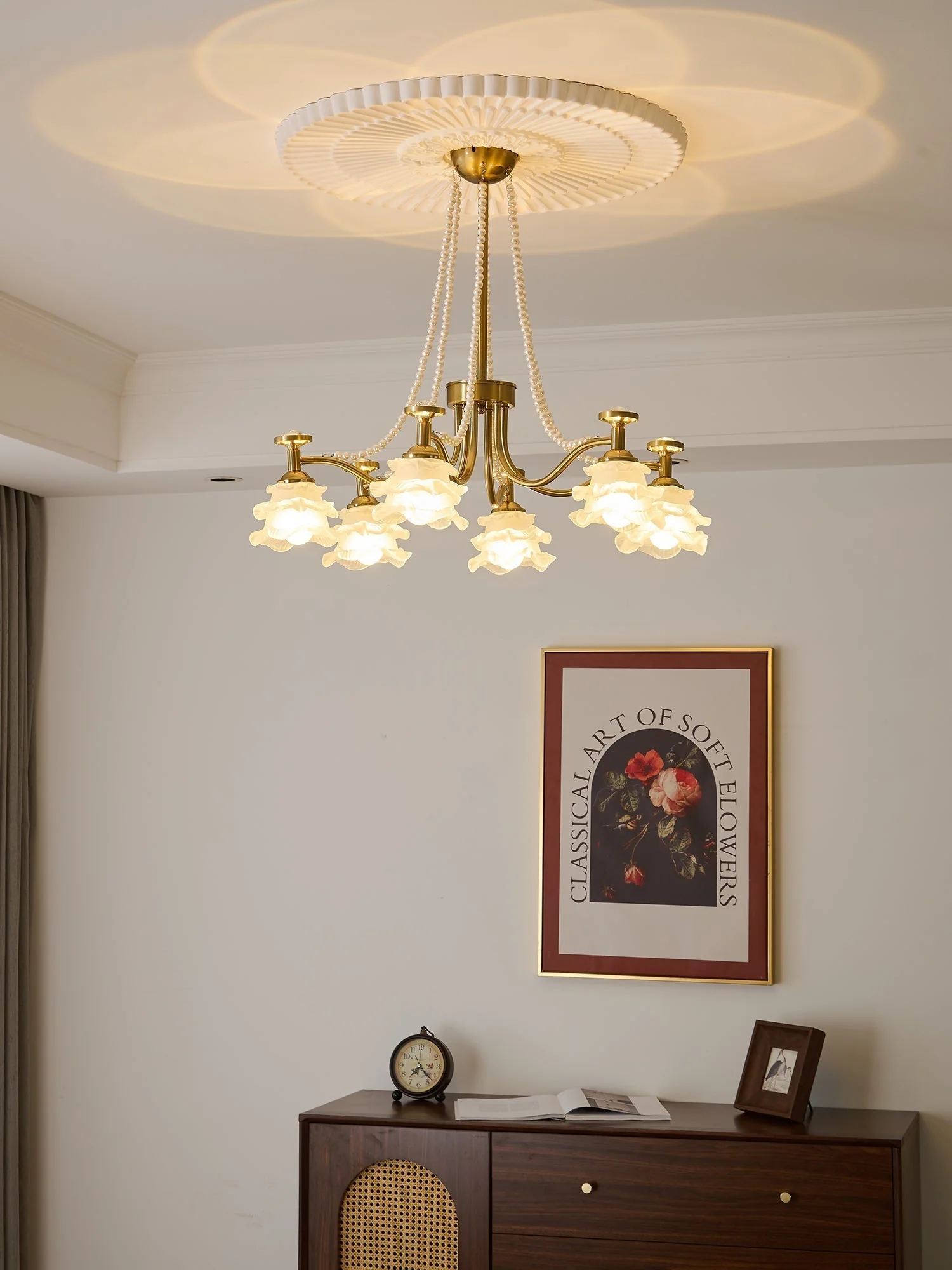 Cotalisra Premium Elegance Rose Glass Chandelier - Image 20