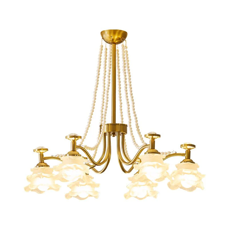 Cotalisra Premium Elegance Rose Glass Chandelier - Image 22