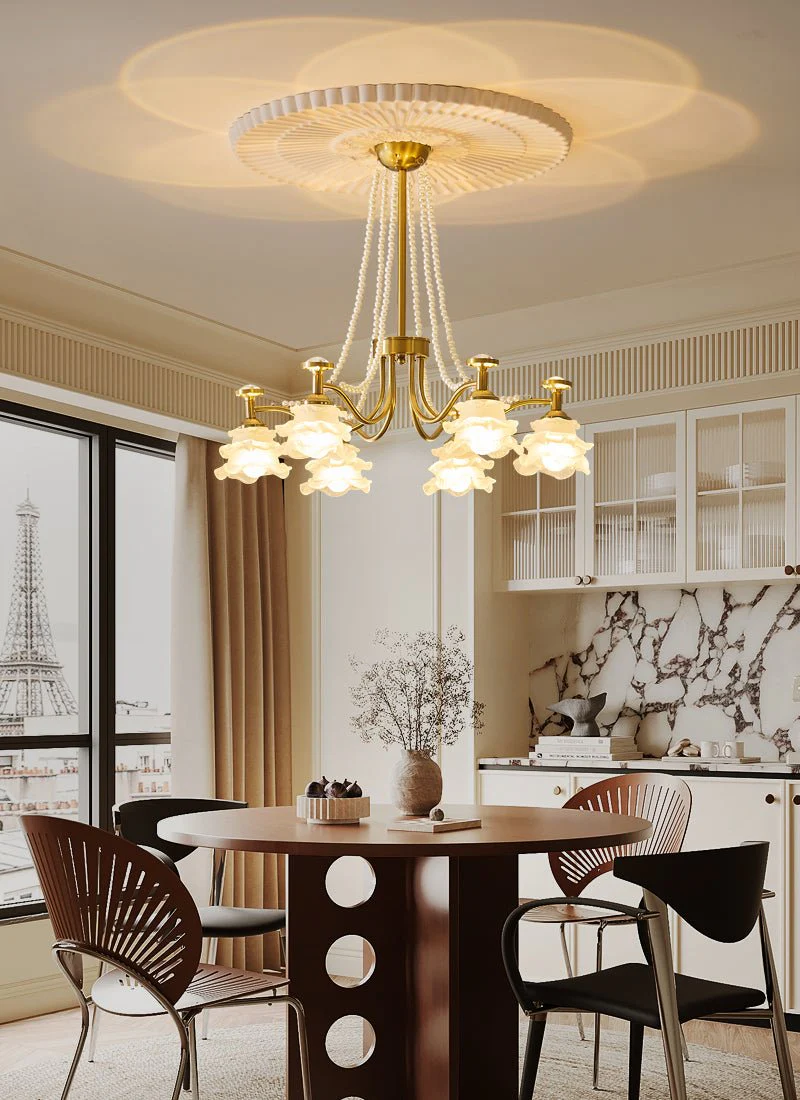 Cotalisra Premium Elegance Rose Glass Chandelier - Image 23