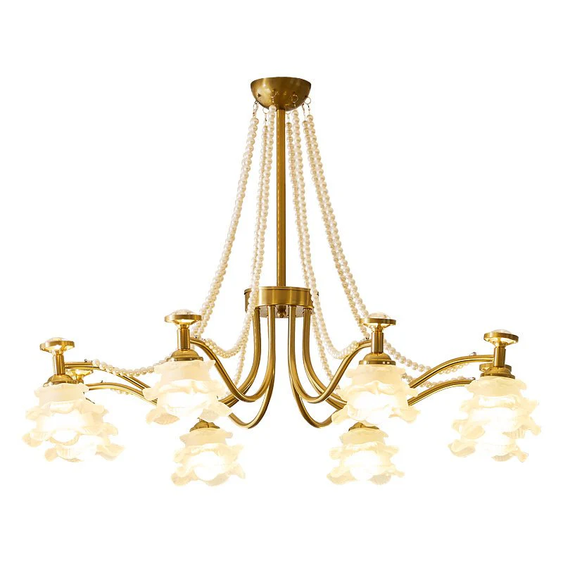 Cotalisra Premium Elegance Rose Glass Chandelier - Image 36