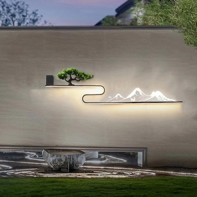 Counsllor Mountain Scenery LED Outdoor Wall Lights