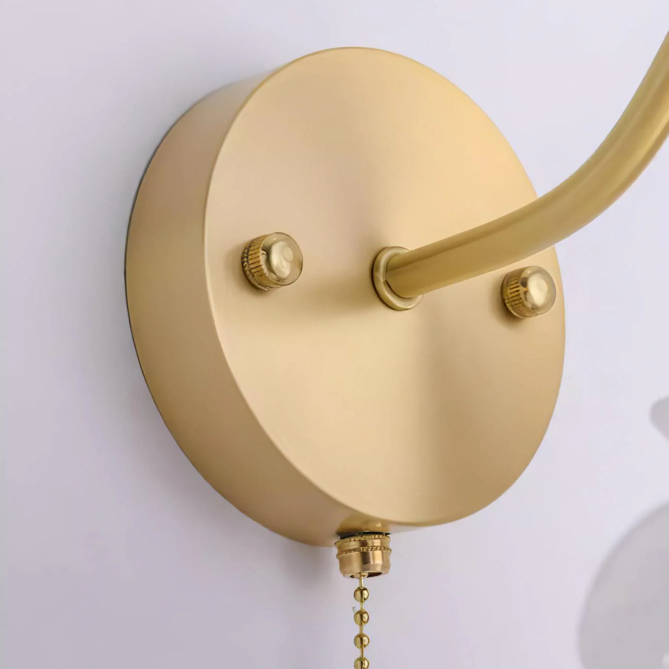 Cove Nordic Art Rose Brass Glass Wall Light - Image 19
