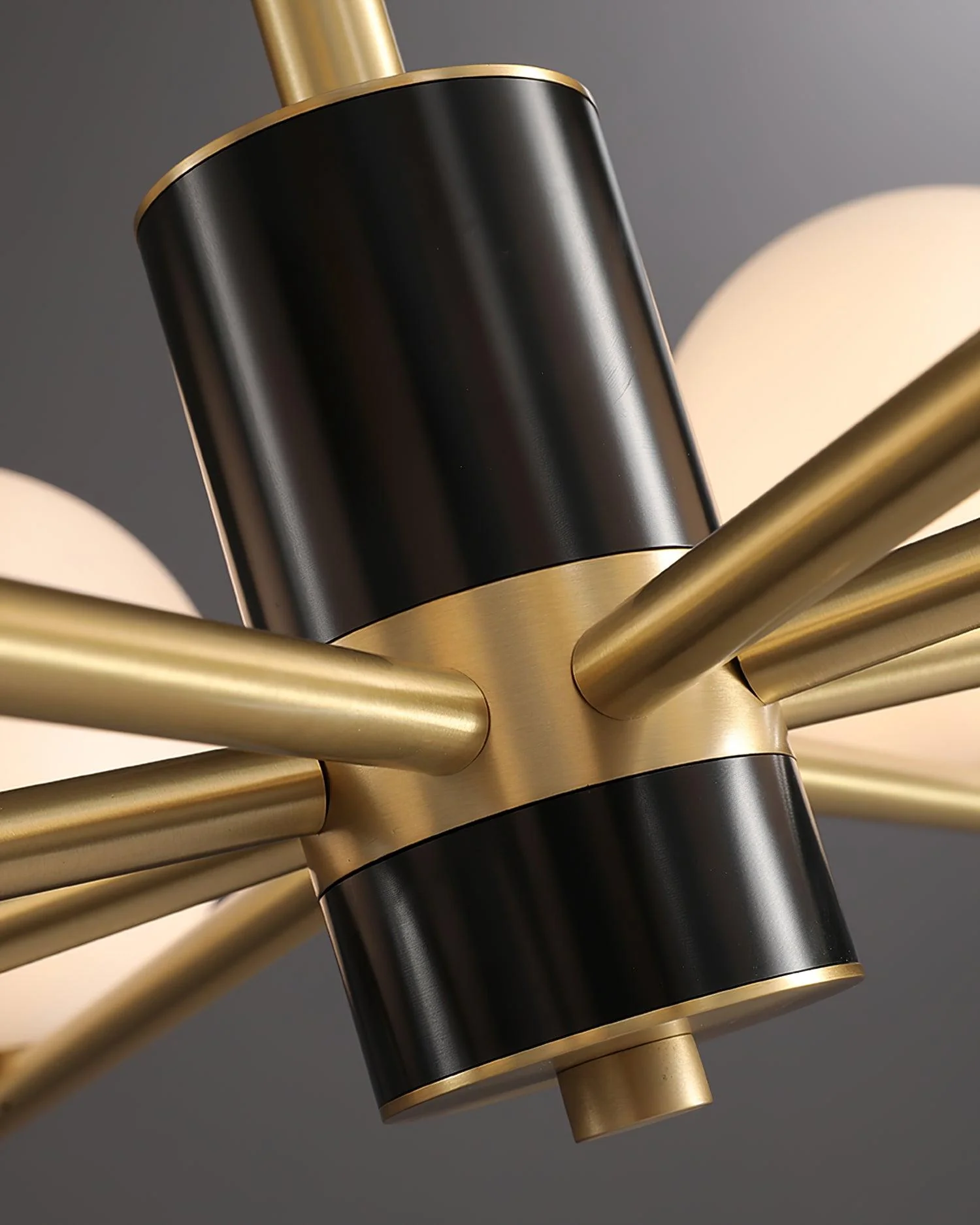 Covynel Mid-Century Brass Chandelier - Image 8