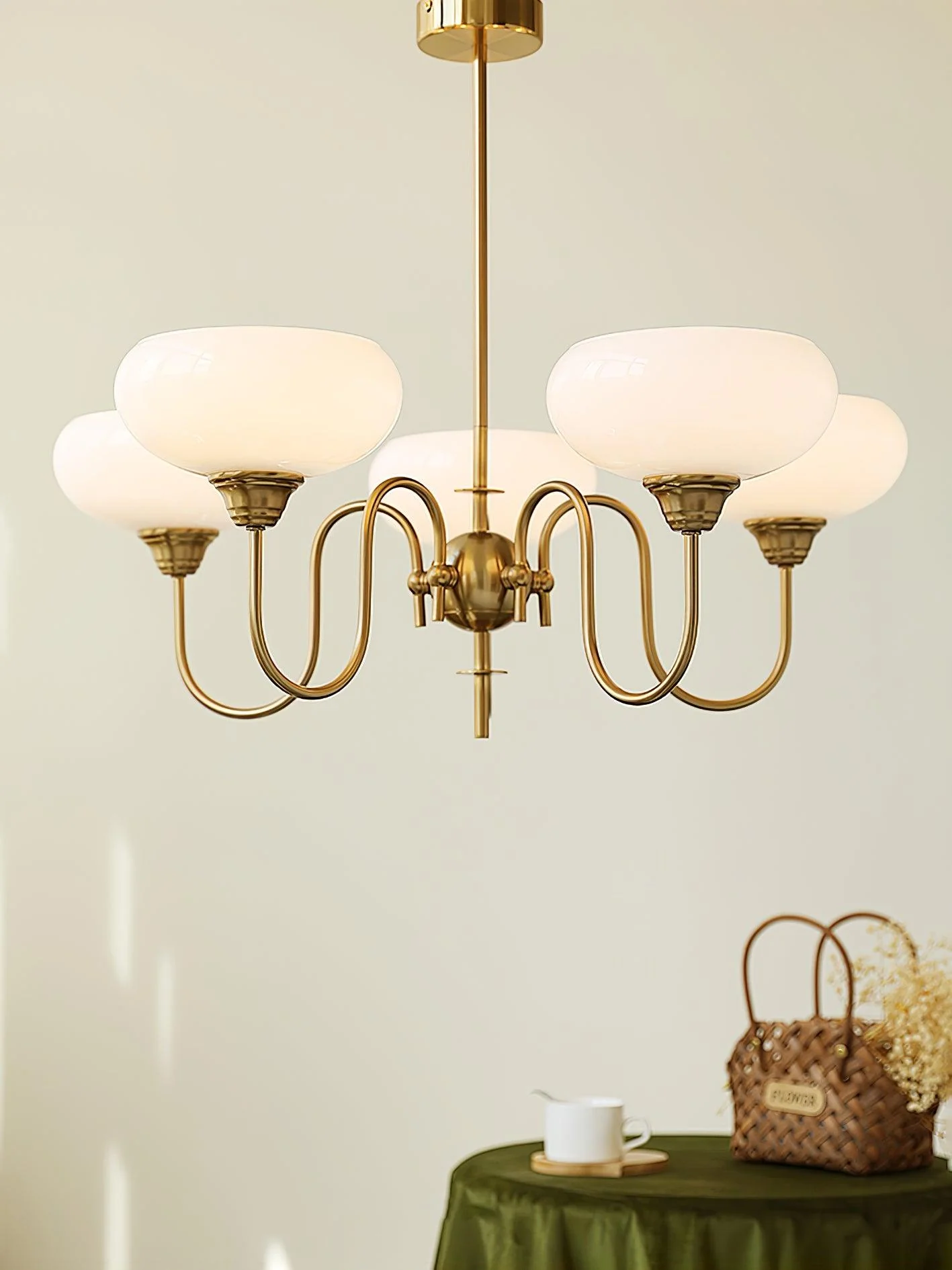 Creamy Persimmon Chandelier - Image 12