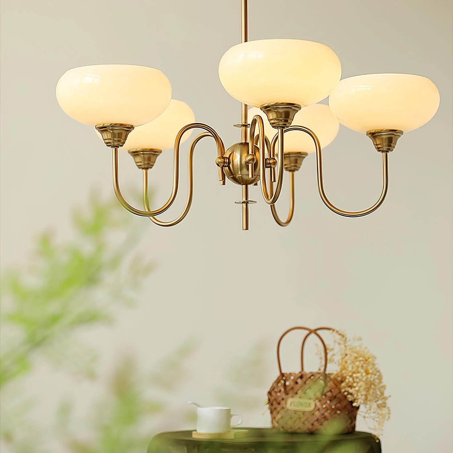Creamy Persimmon Chandelier - Image 28